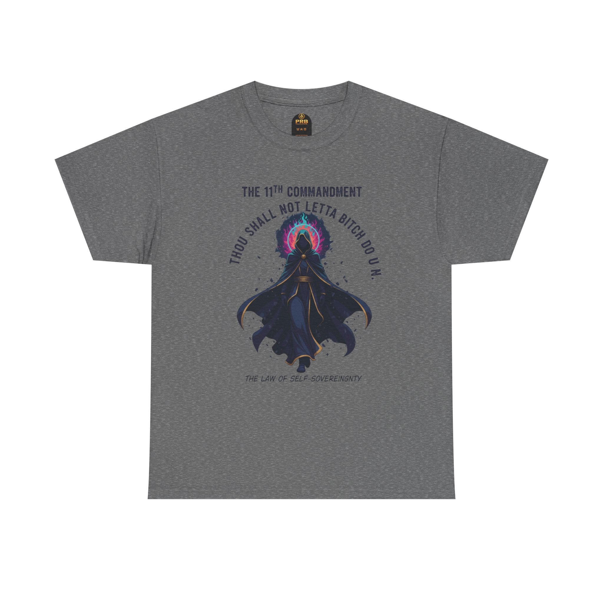 PRB Witchy Raven Graphic Tee — "Thou Shall Not Letta Bitch Do U N" by Power Runs Black
