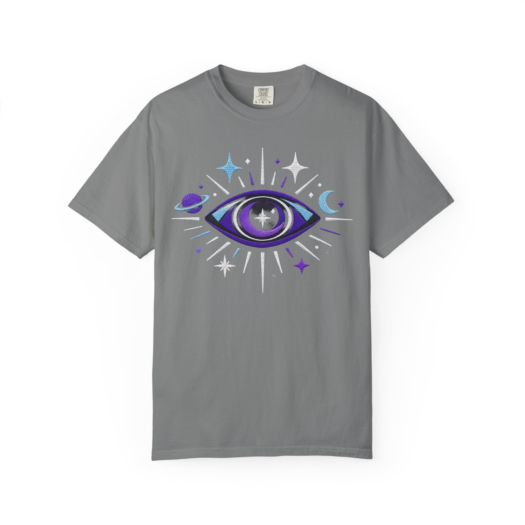 PRB Mystic All-Seeing Eye T-shirt | Cosmic Moon and Stars by Power Runs Black