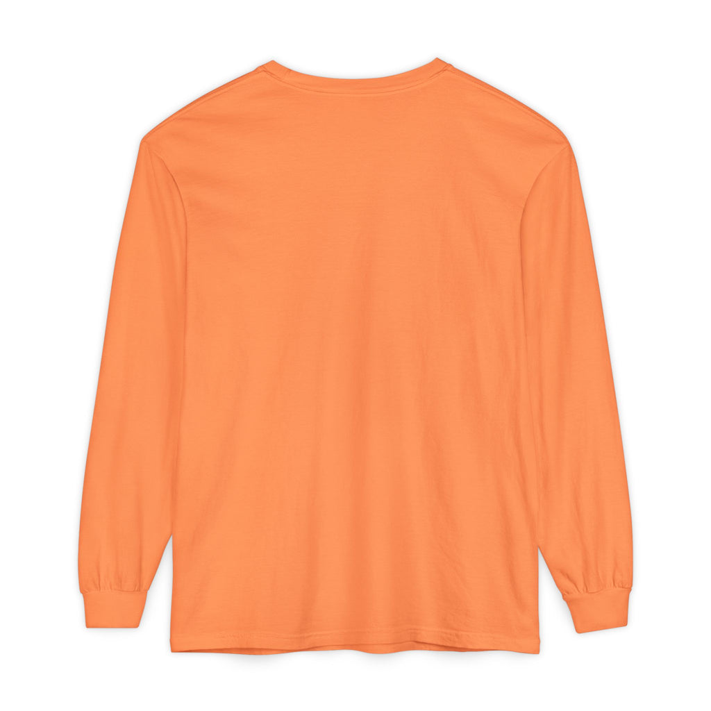 PRB Neon City Skyline Long Sleeve Shirt | Urban Nightscape Illustration by Power Runs Black