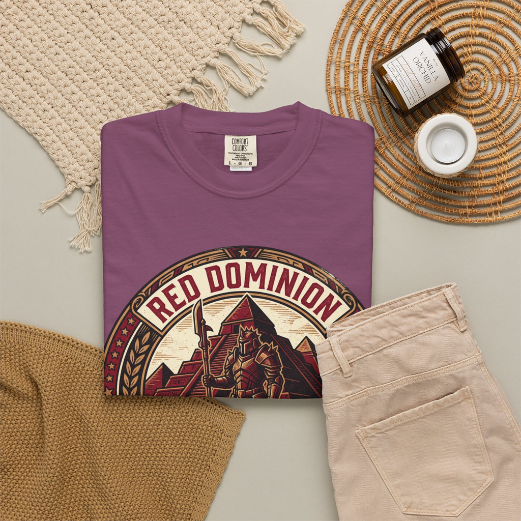 Power Runs Black PRB Red Dominion 'Right Side' Graphic T-Shirt by Printify