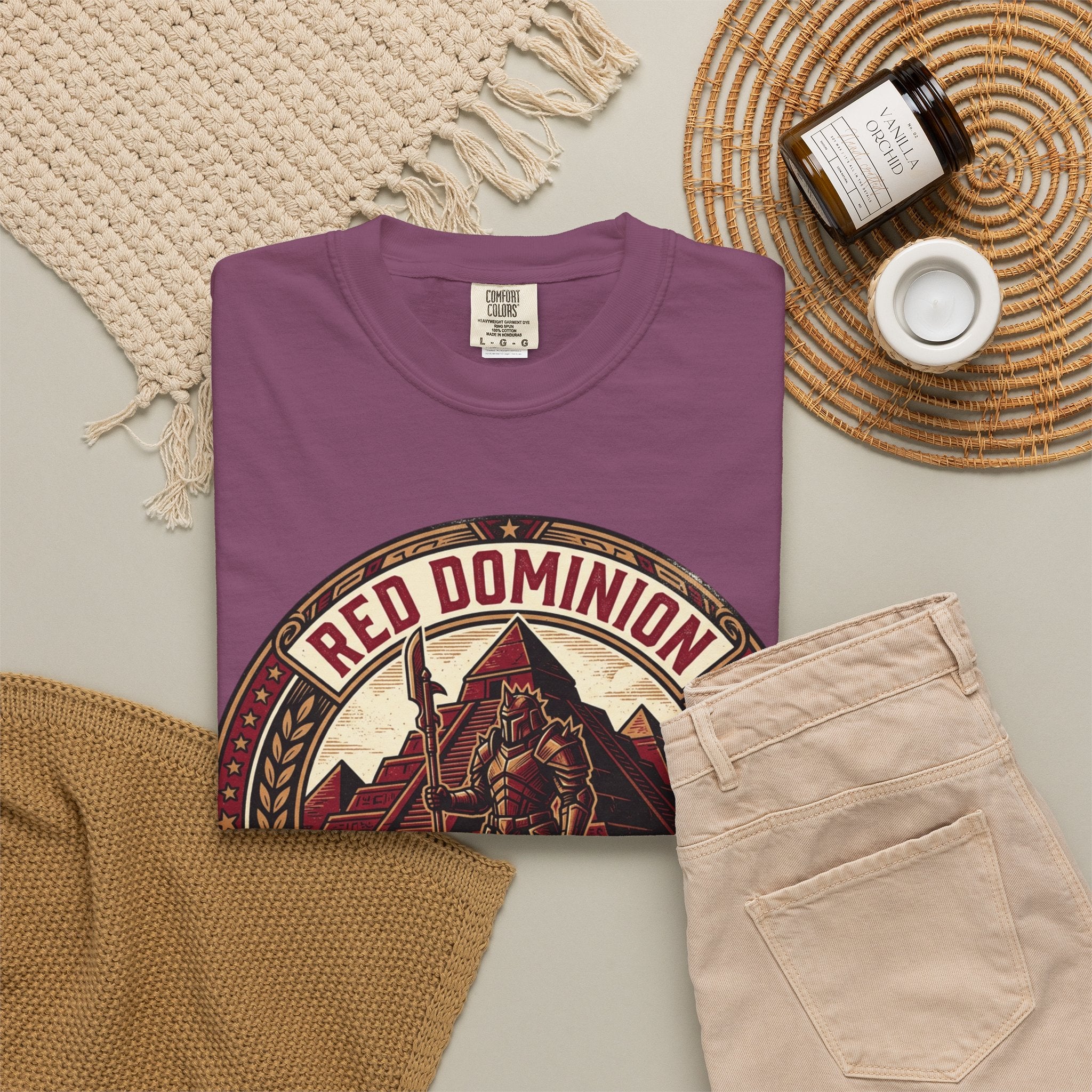 Power Runs Black PRB Red Dominion 'Right Side' Graphic T-Shirt by Printify