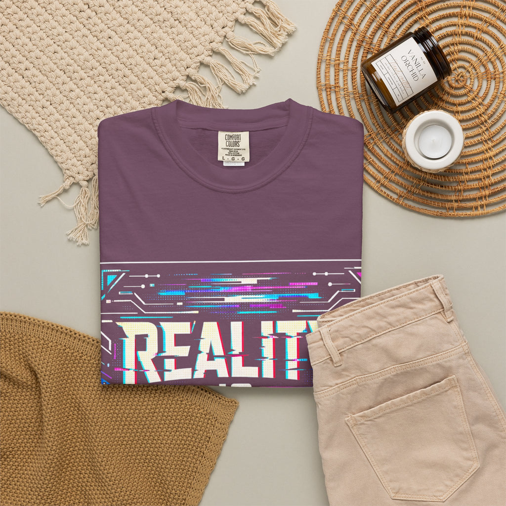 Power Runs Black PRB Glitchy Pastel "Reality Is Desyncing" T-Shirt by Power Runs Black