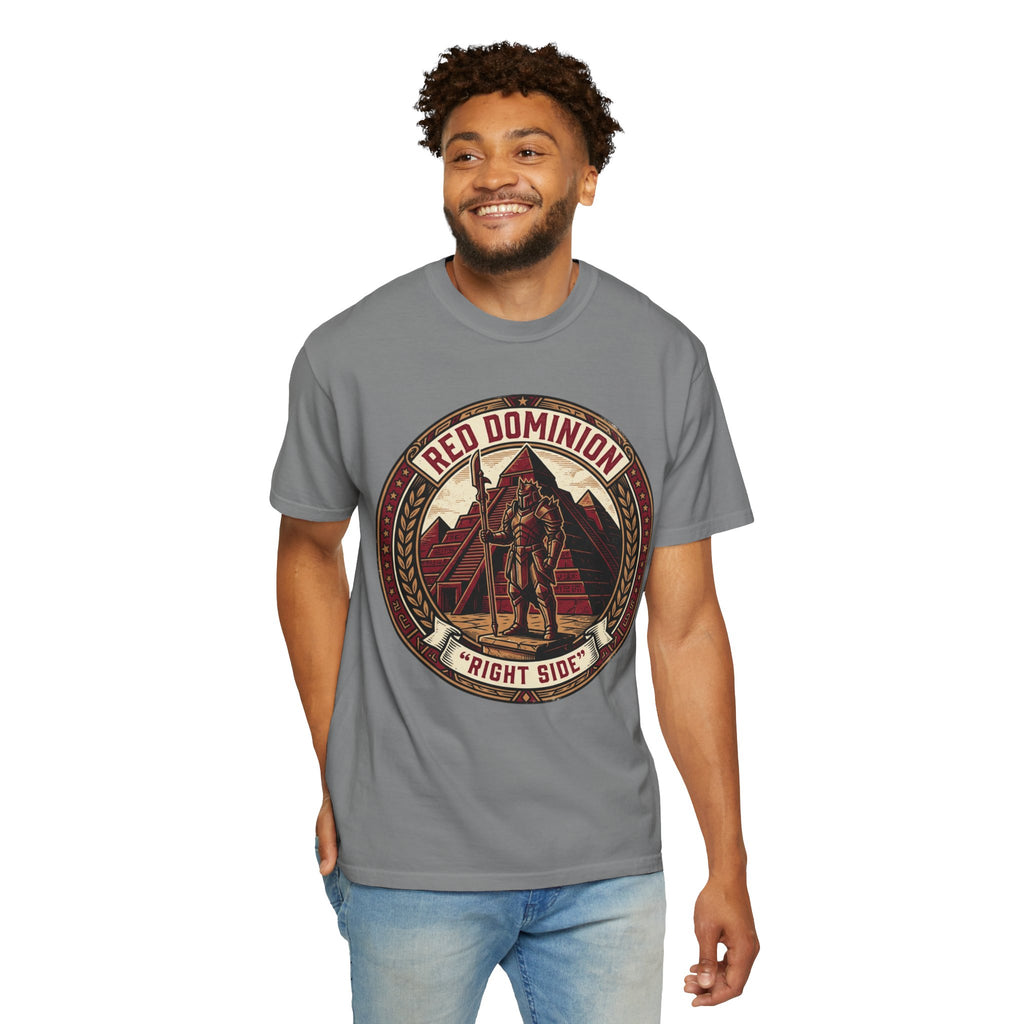 Power Runs Black PRB Red Dominion 'Right Side' Graphic T-Shirt by Power Runs Black