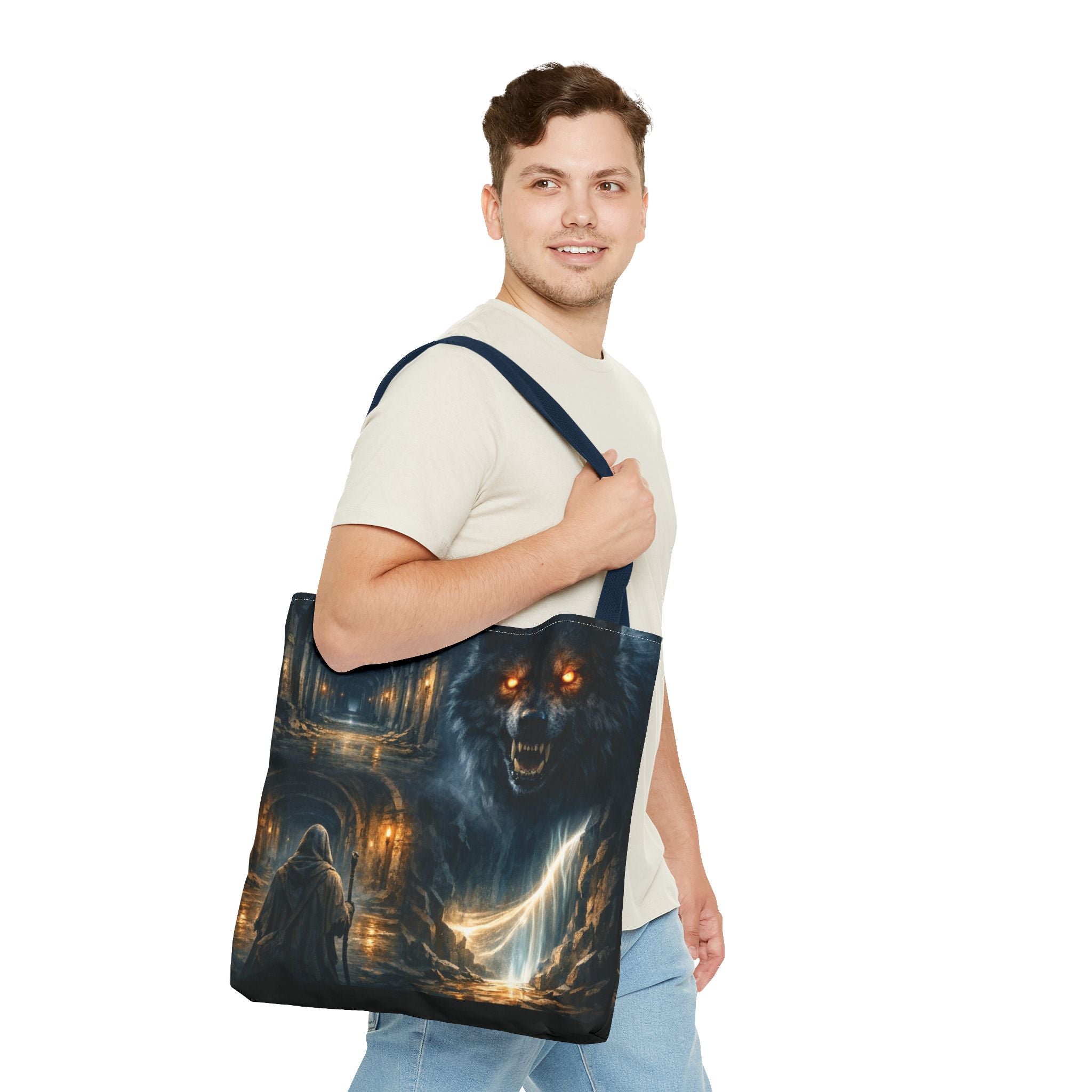 PRB The Echo Hounds Illustration Tote Bag | Gothic Horror Artwork by Power Runs Black