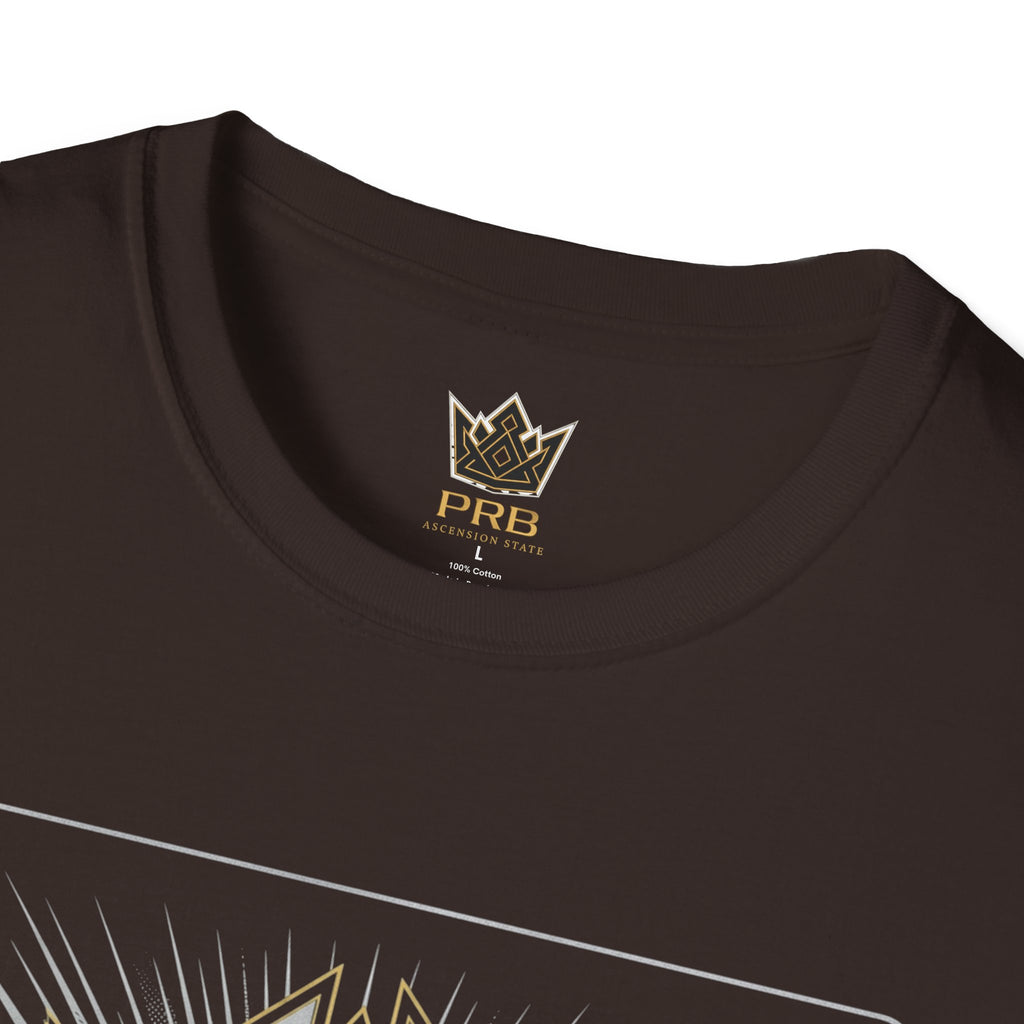 Power Runs Black PRB The Current Geometric Logo T-Shirt by Printify