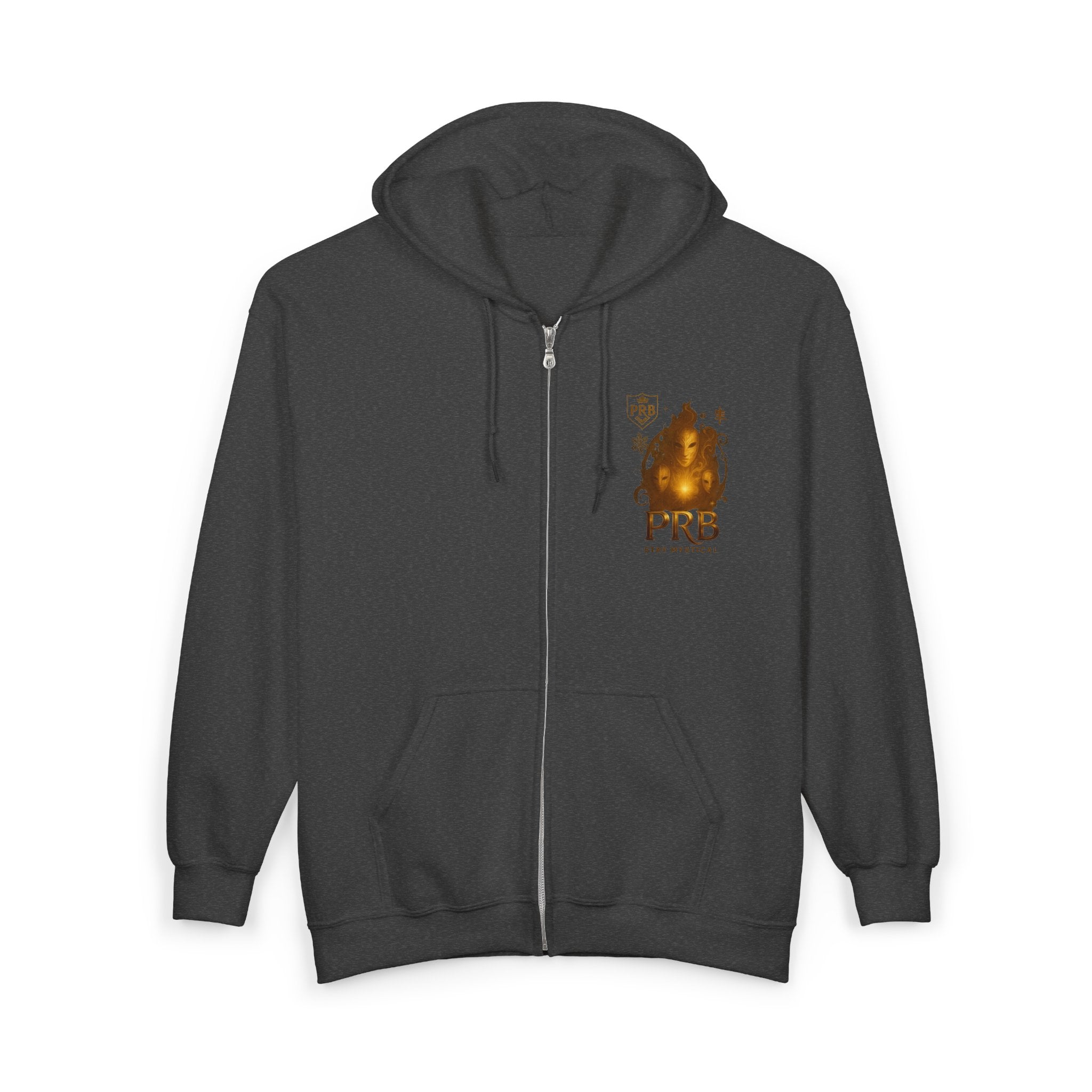 PRB Mystical Flame Mask hoodie | Zip Hoodie by Printify