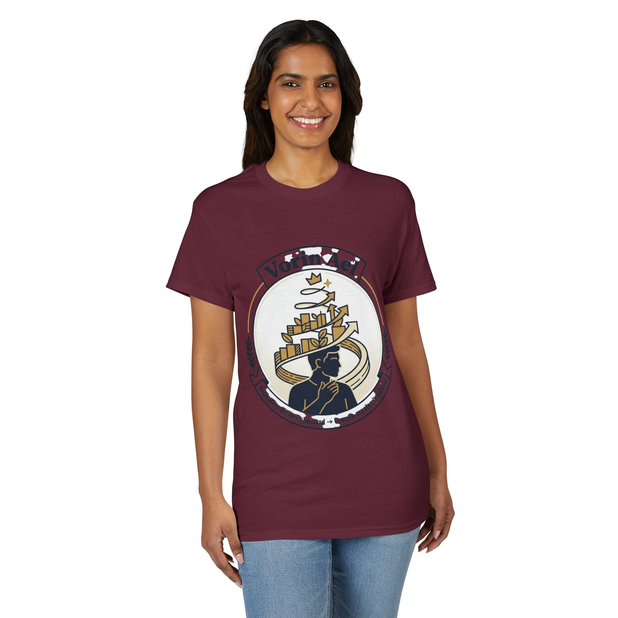 Power Runs Black PRB Vorin Ael Crest T-Shirt — Fantasy Guild Emblem Tee by Printify