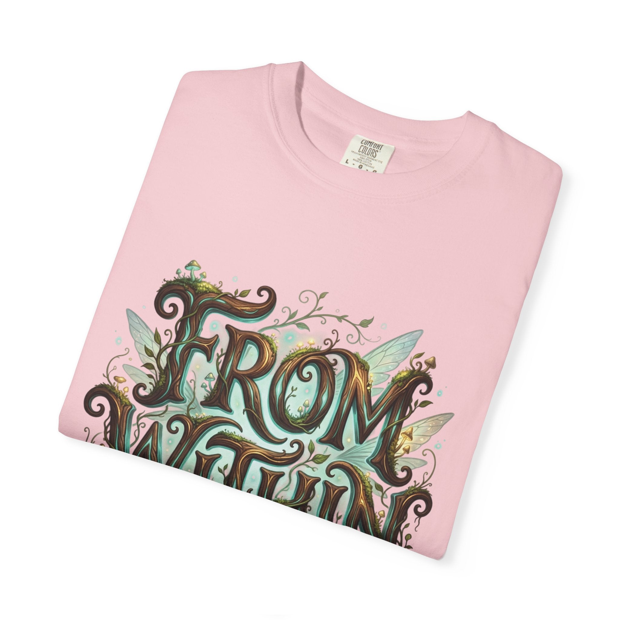 PRB From Within T-shirt | Nature Typography Forest Illustration by Power Runs Black