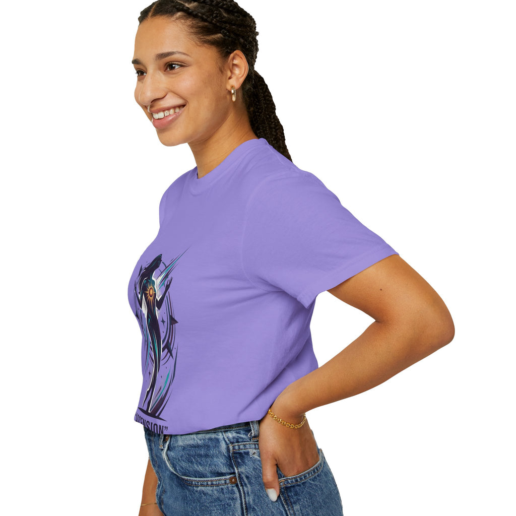 Power Runs Black PRB Ascension Graphic T-Shirt — Cosmic Silhouette Tee by Power Runs Black