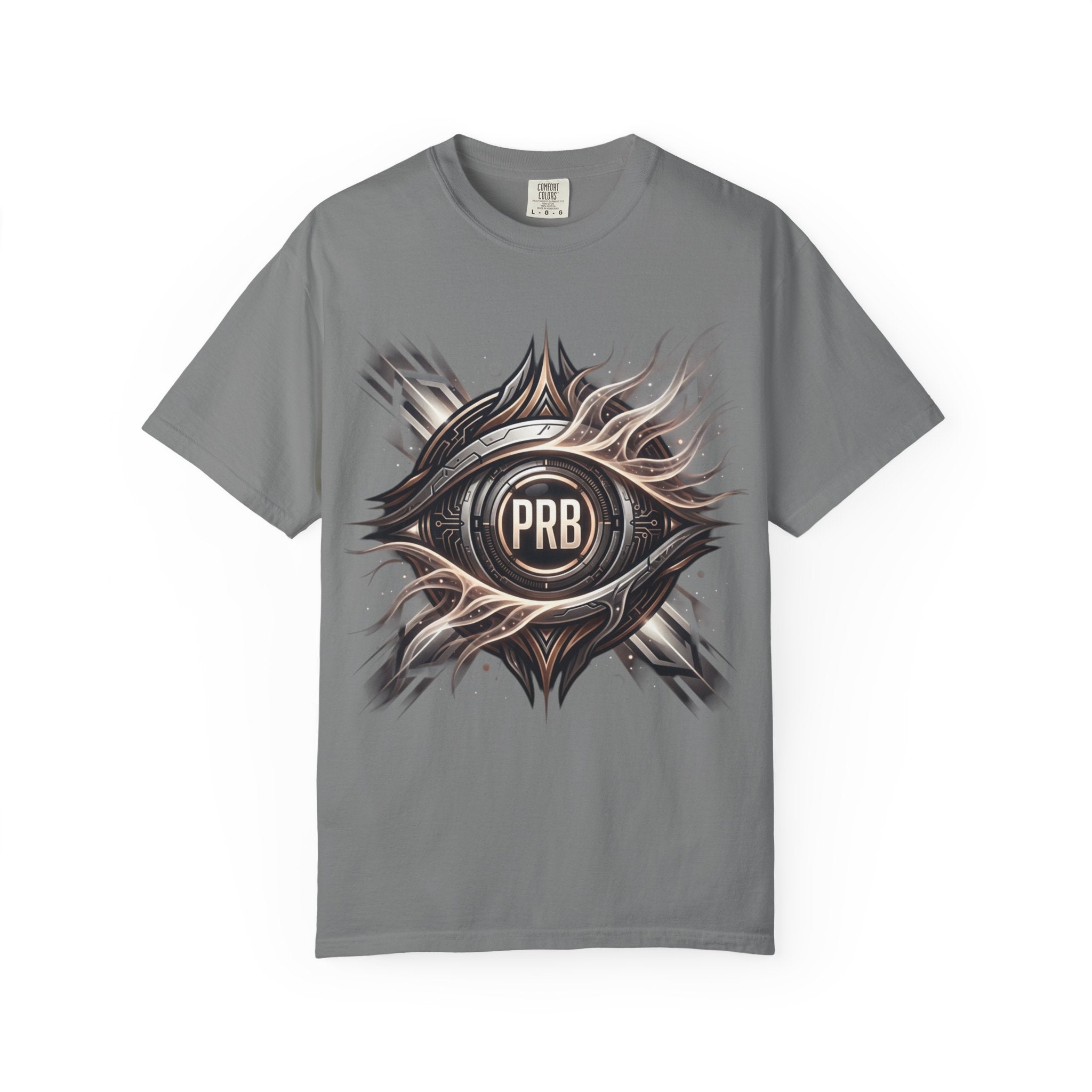 Printify PRB Clairvoyant Engine 4K Abstract Eye Emblem T-Shirt | PRB Center Medallion Graphic - T-Shirt