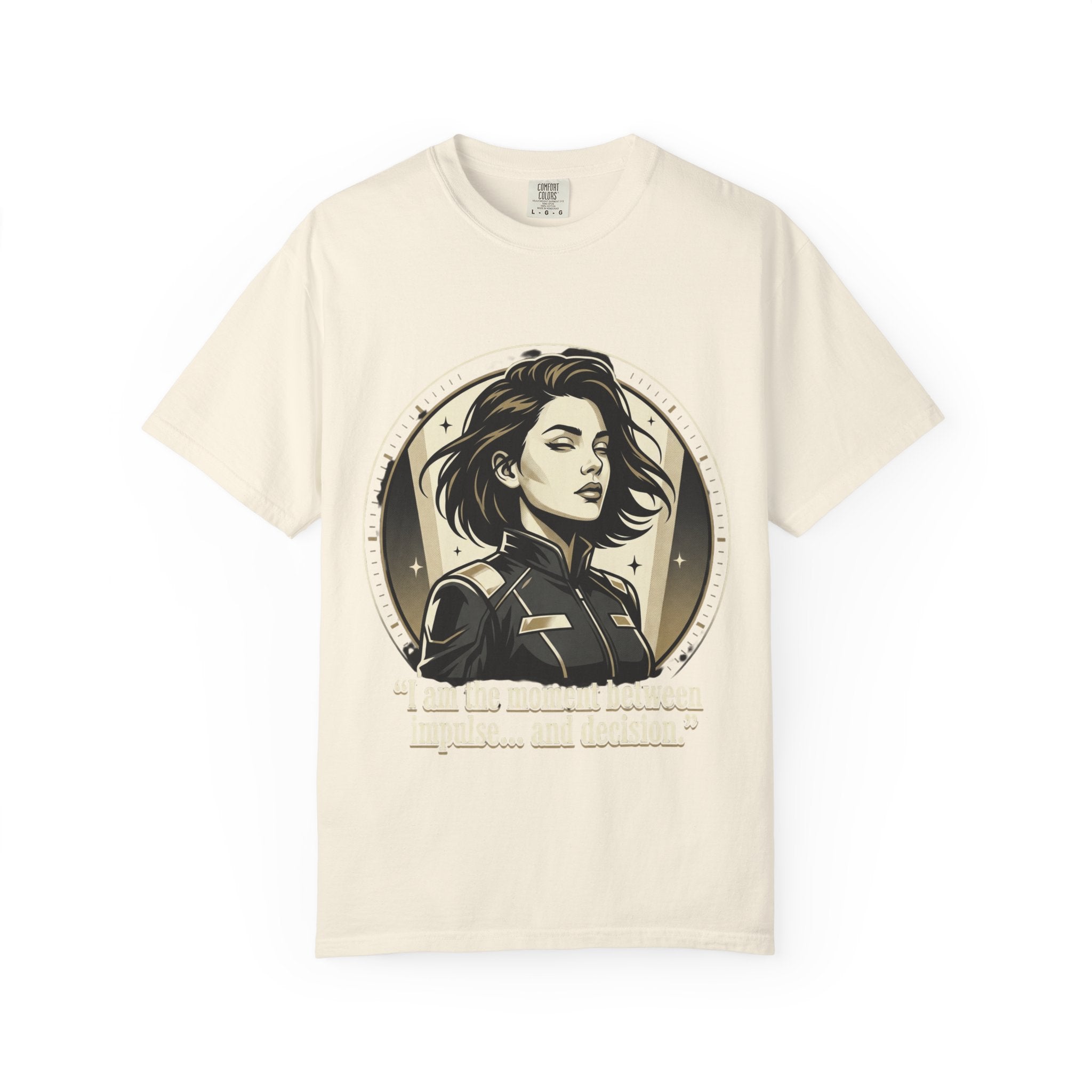 Power Runs Black Retro Space Captain Portrait T-Shirt — 'Fearless Commander' Graphic Tee by Power Runs Black