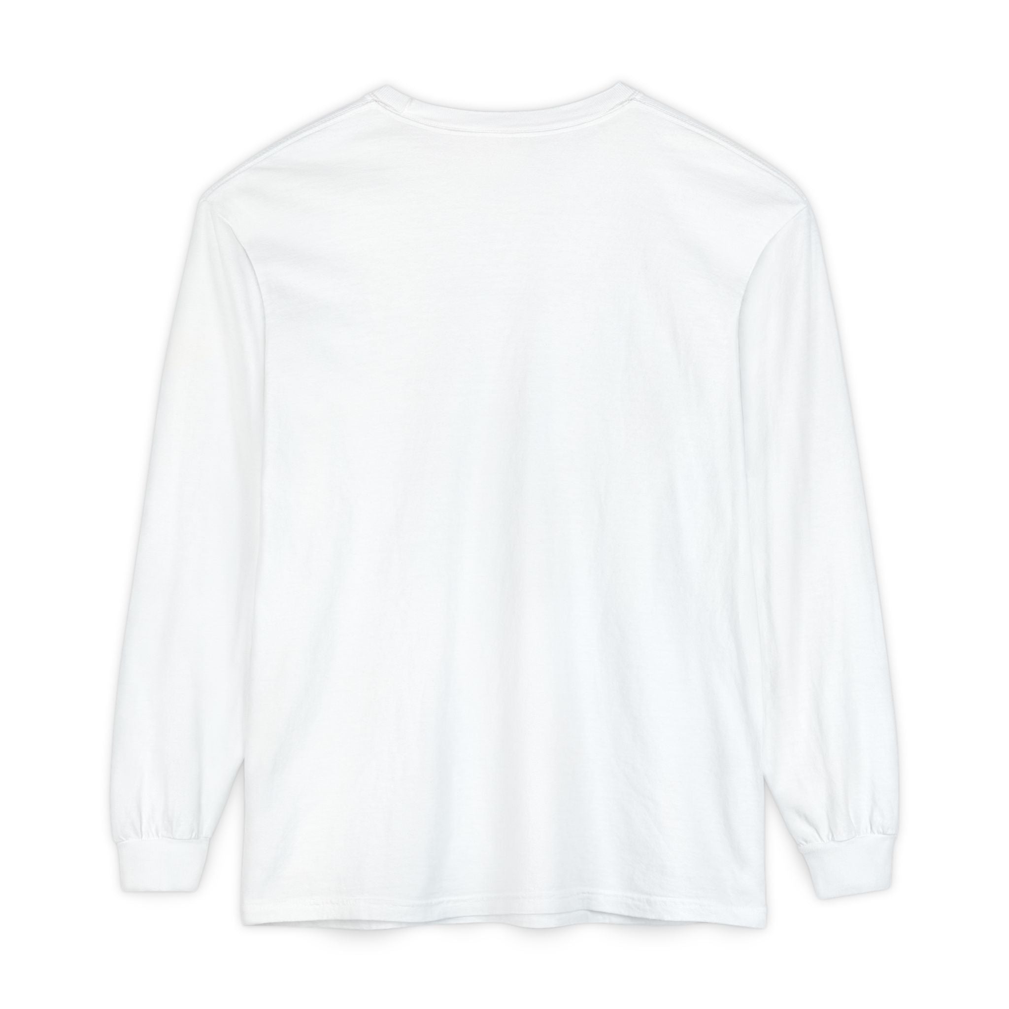PRB Neon City Skyline Long Sleeve Shirt | Urban Nightscape Illustration by Power Runs Black