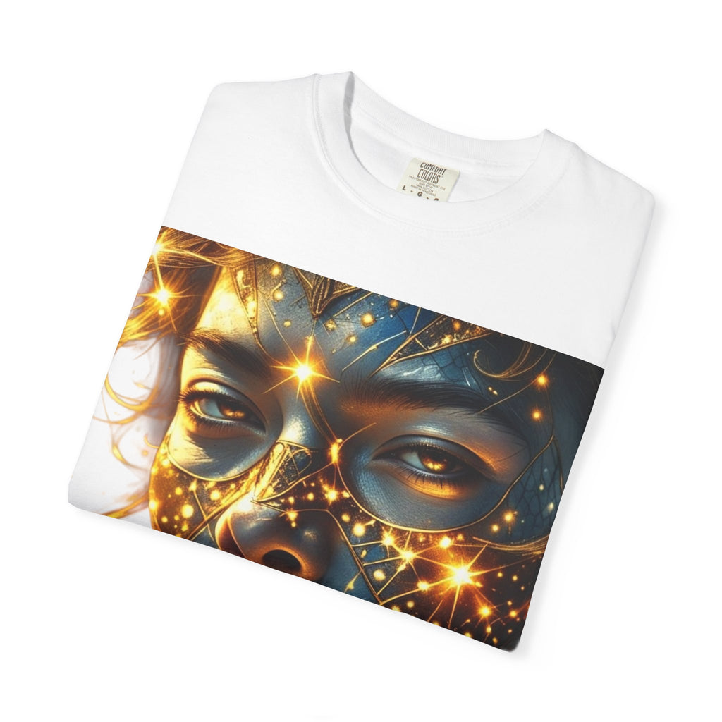 PRB Celestial Glow Unisex Graphic T-Shirt | Luminous Portrait Tee by Power Runs Black