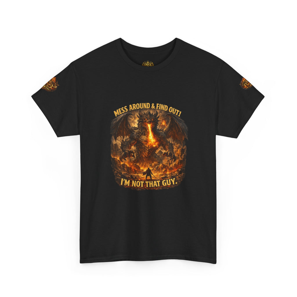 PRB Demonic Warrior Illustration Tee | "I'm Not That Guy" Graphic Shirt by Power Runs Black