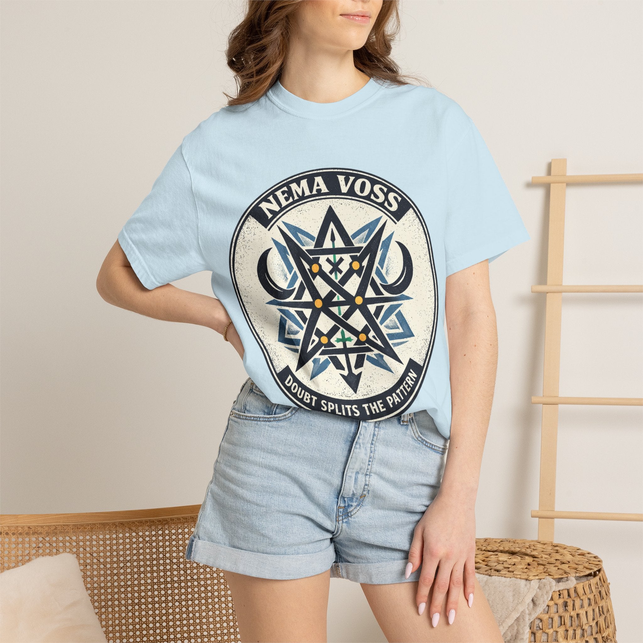 Power Runs Black PRB Nema Voss 'Doubt Splits the Pattern' Graphic T-Shirt by Power Runs Black