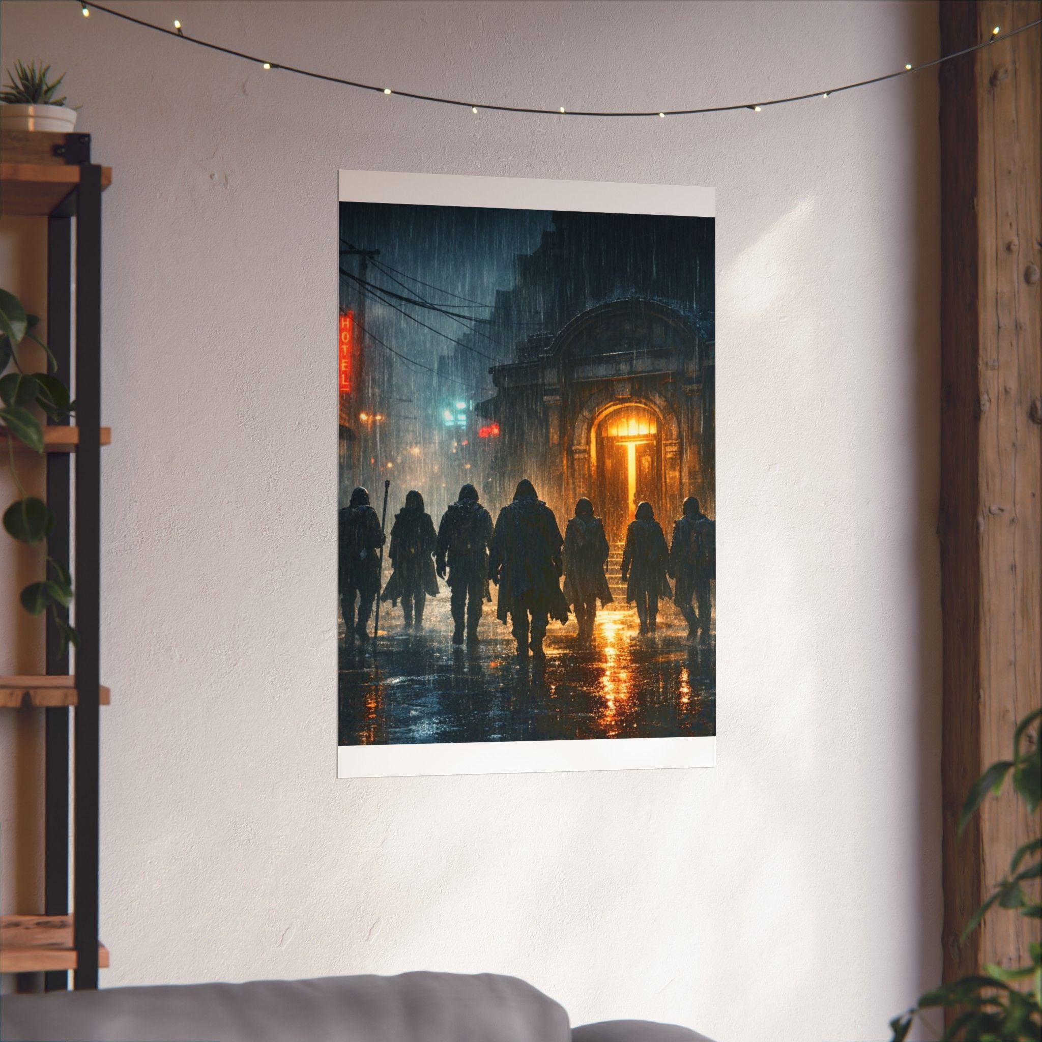 Power Runs Black PRB The Starbound Seven Matte Vertical Posters by Printify