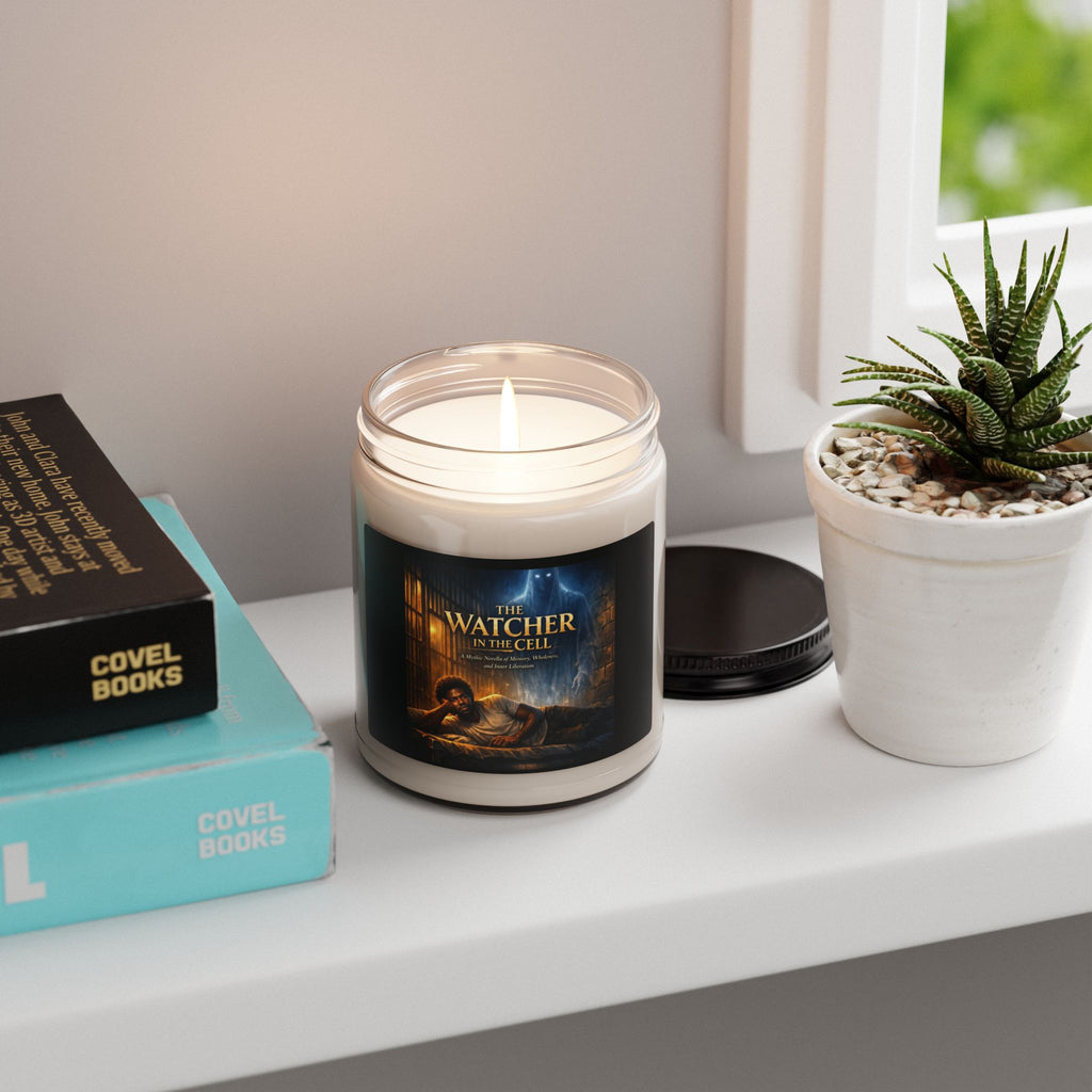 PRB The Watcher in the Cell Candle | Scented Soy Jar, 9oz by Printify