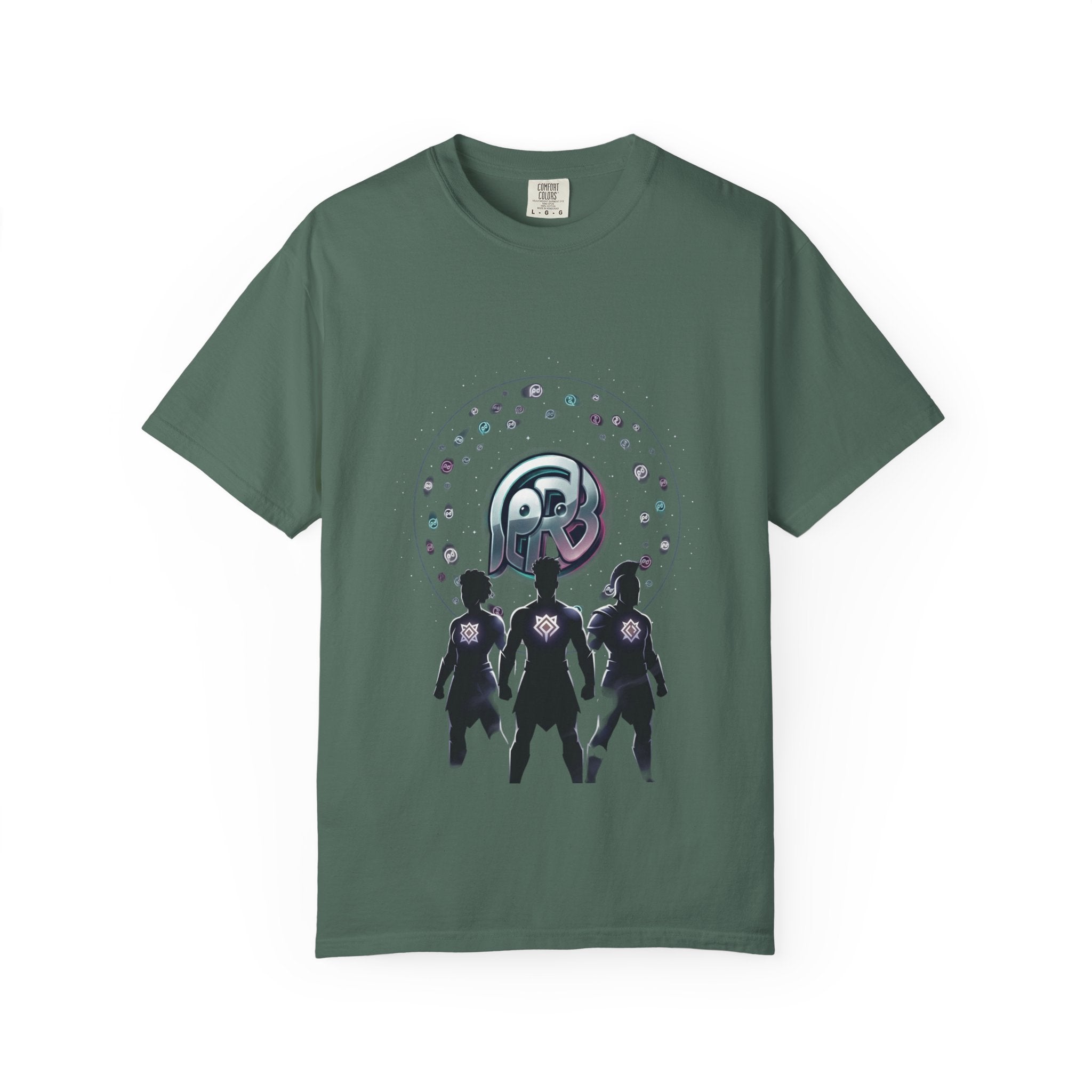 Printify PRB Retro Orb Logo T-Shirt — Vintage Circular Graphic Tee - T-Shirt