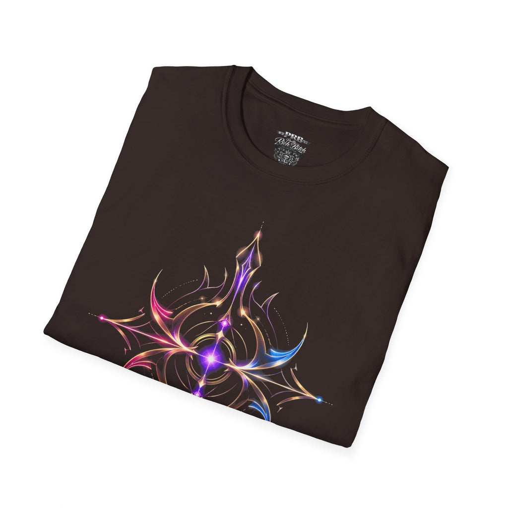 Power Runs Black PRB Pretty Rich Bitch The Collection Mystic Mandala Tee — Subtle Pastel Spiritual Graphic T-Shirt by Printify