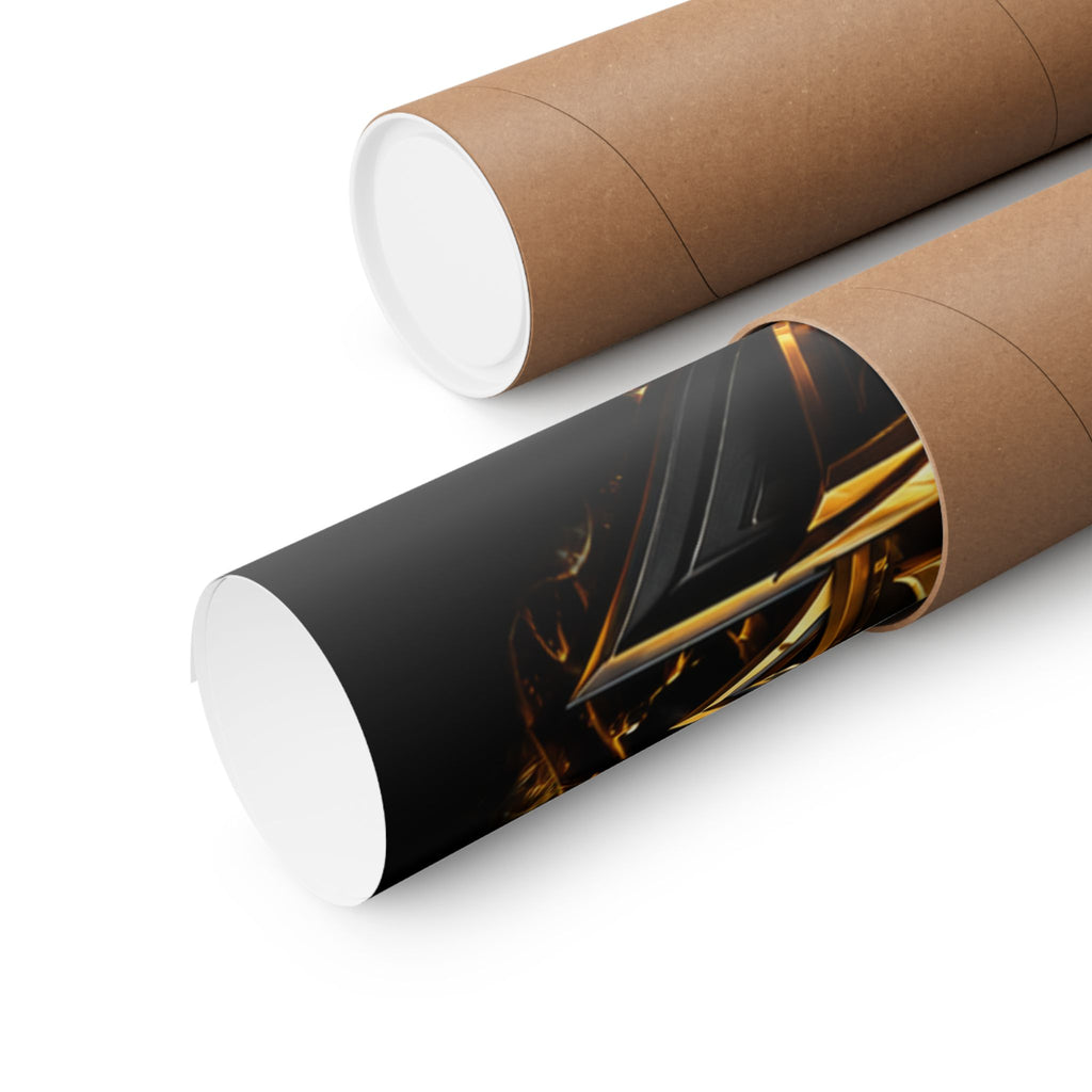 Power Runs Black Matte Poster — "Power Runs Black" Afrocentric Goddess Wall Art by Power Runs Black