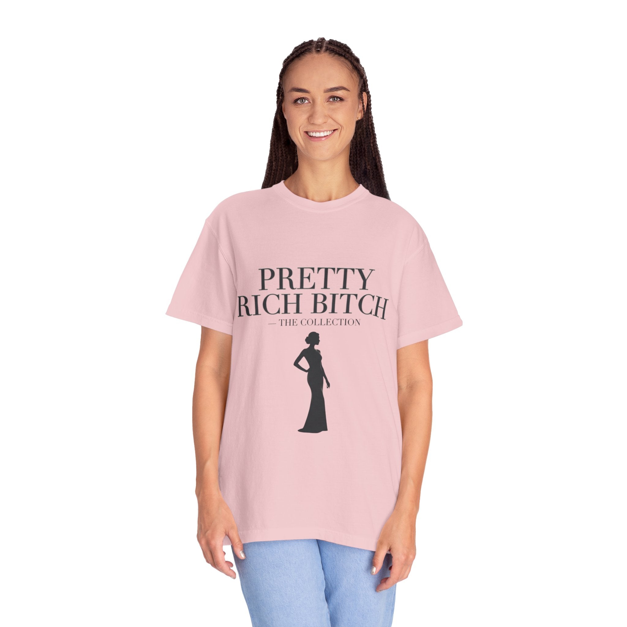Pretty Rich Bitch The Collection by PRB Tee — Feminine Confidence Graphic T-Shirt by Power Runs Black