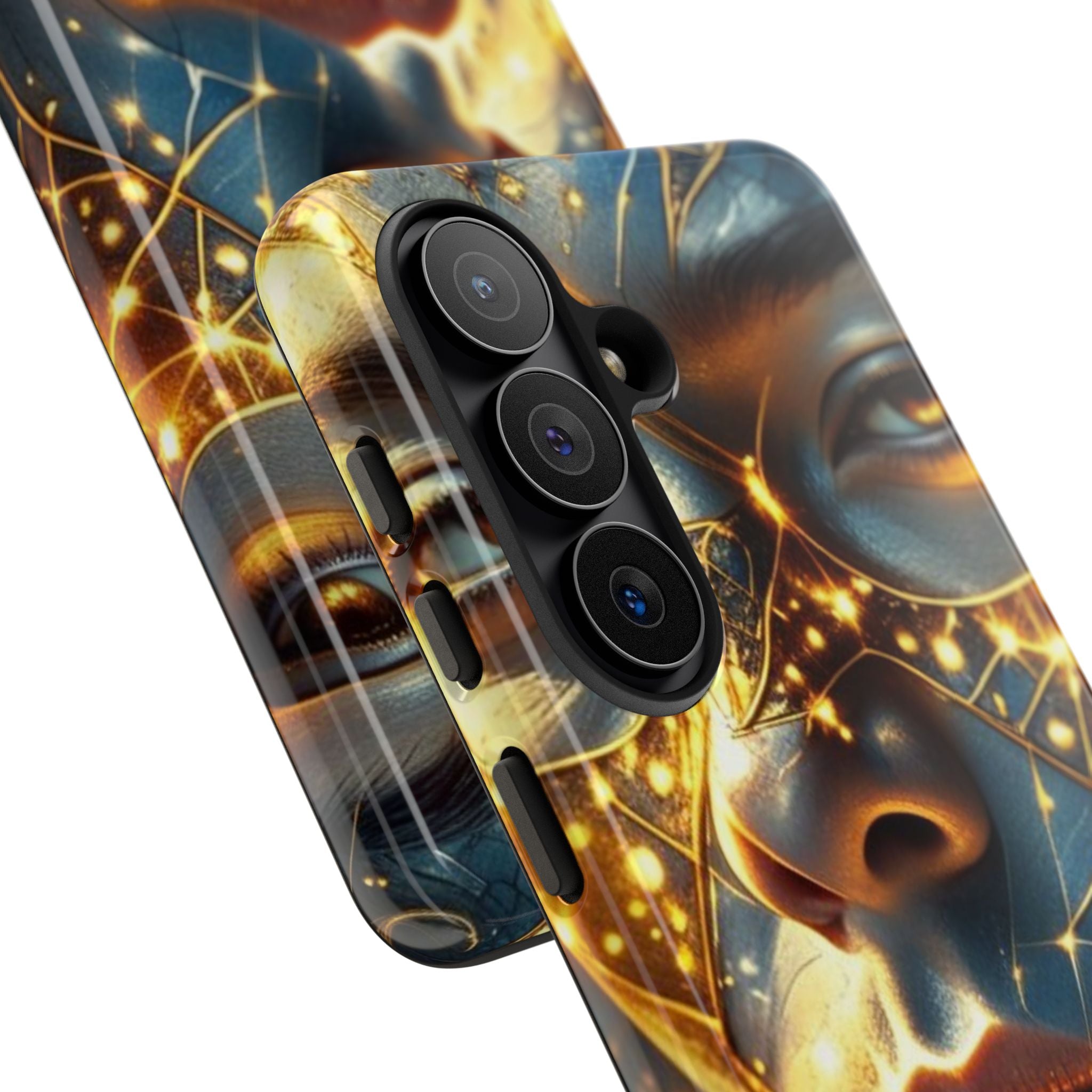 PRB Galactic Portrait Tough Case | Cosmic Face Phone Case, Starry Nebula Design by Printify