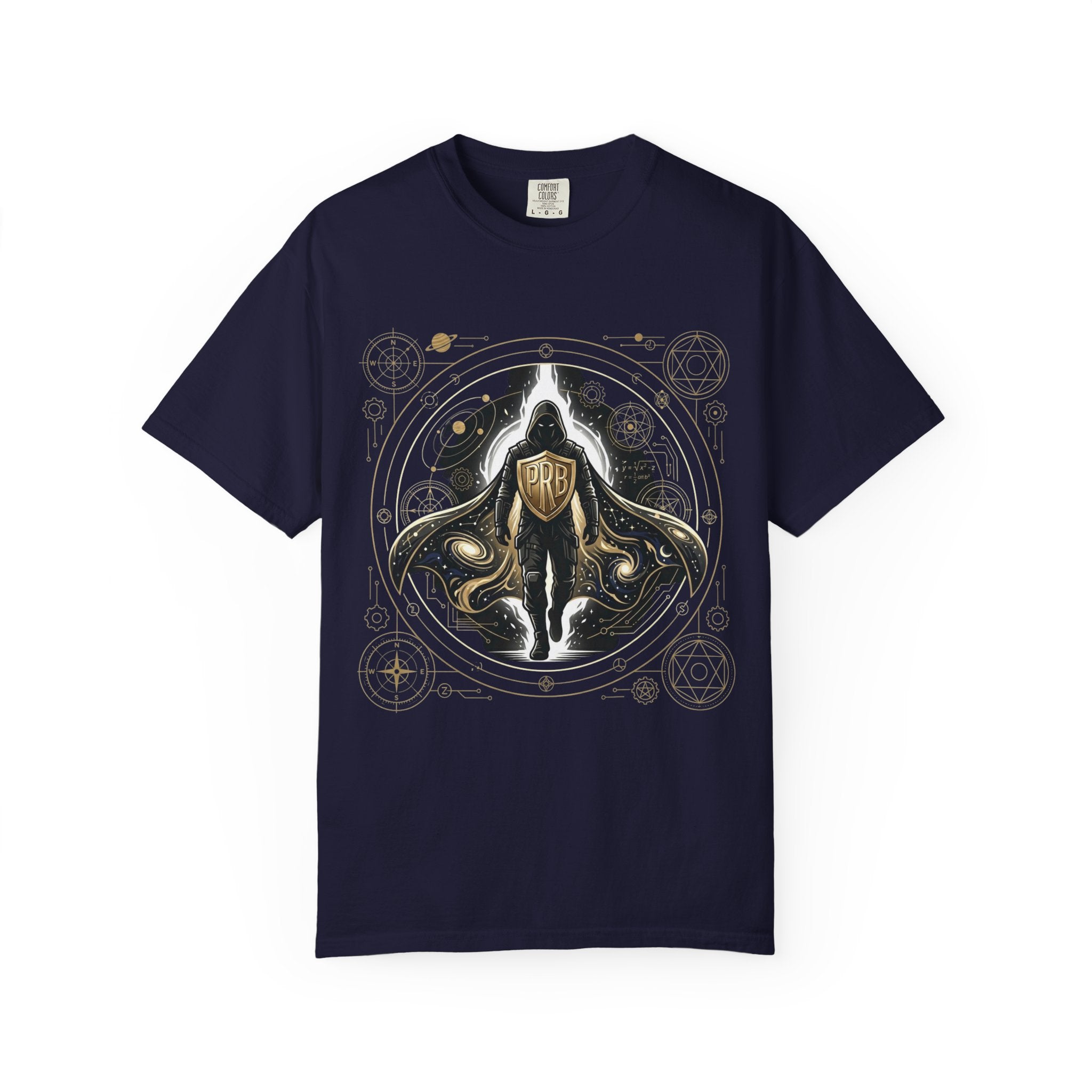 PRB Manta Ray Crest T-Shirt | Ornate Nautical Illustration by Printify