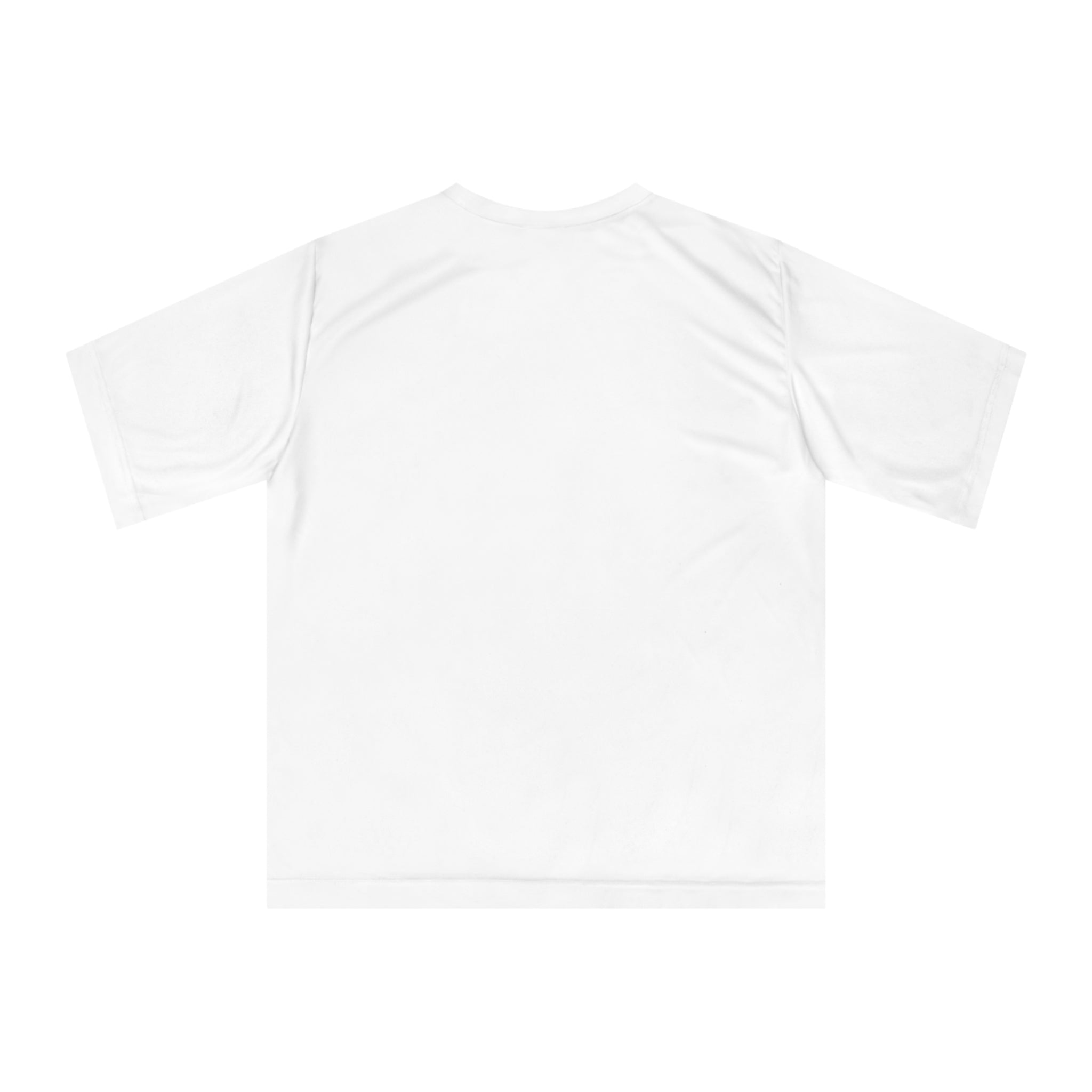 PRB White Snowy Owl Illustration T-shirt | Moonlit Night, Cabin Scene by Power Runs Black
