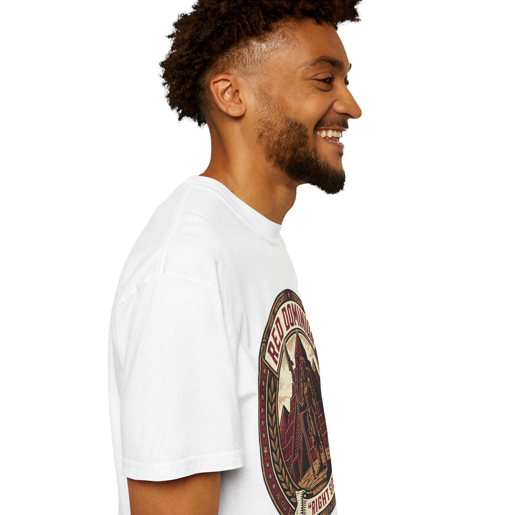 Power Runs Black PRB Red Dominion 'Right Side' Graphic T-Shirt by Power Runs Black
