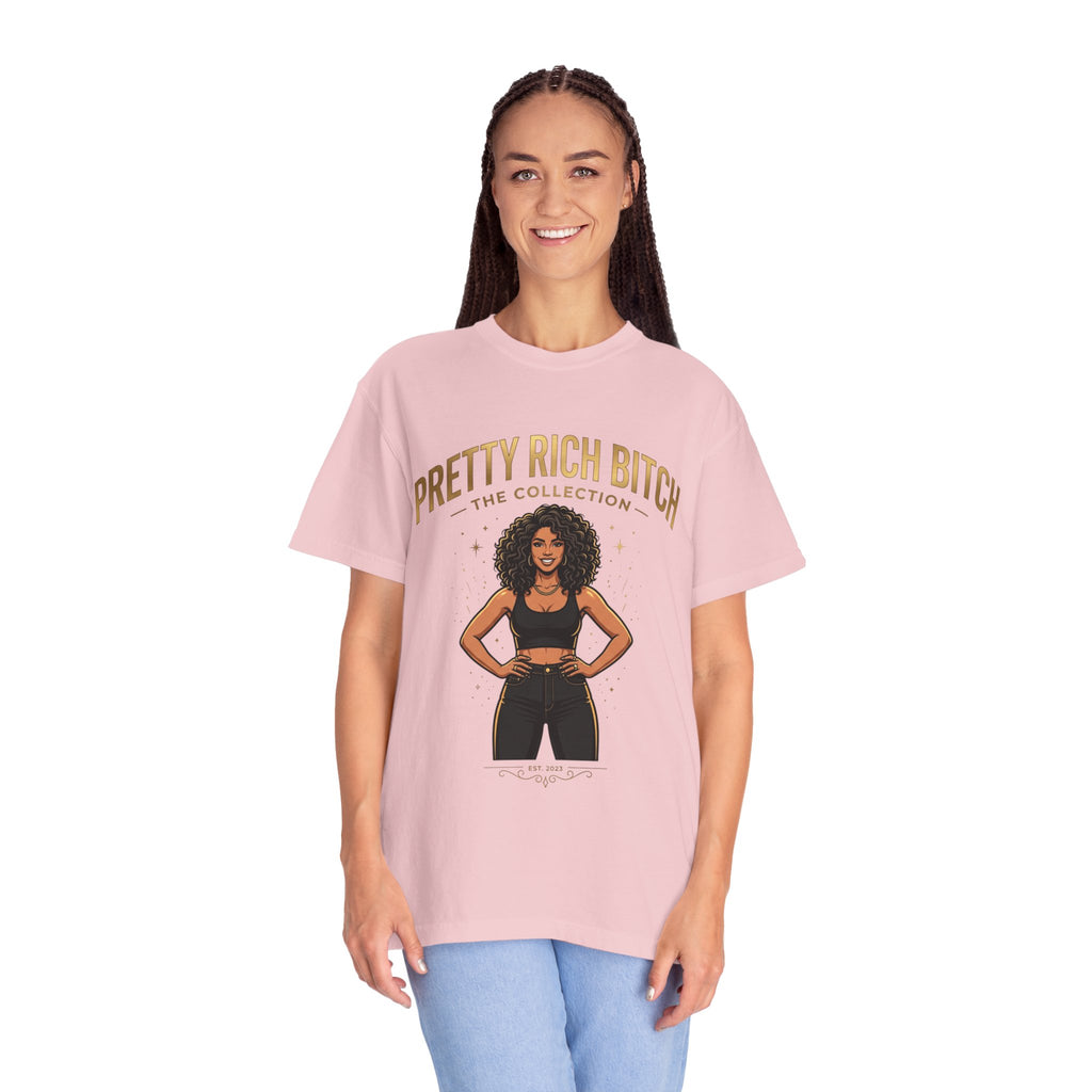 Pretty Rich Bitch The Collection by PRB T-Shirt — Empowered Black Woman Graphic Tee by Power Runs Black