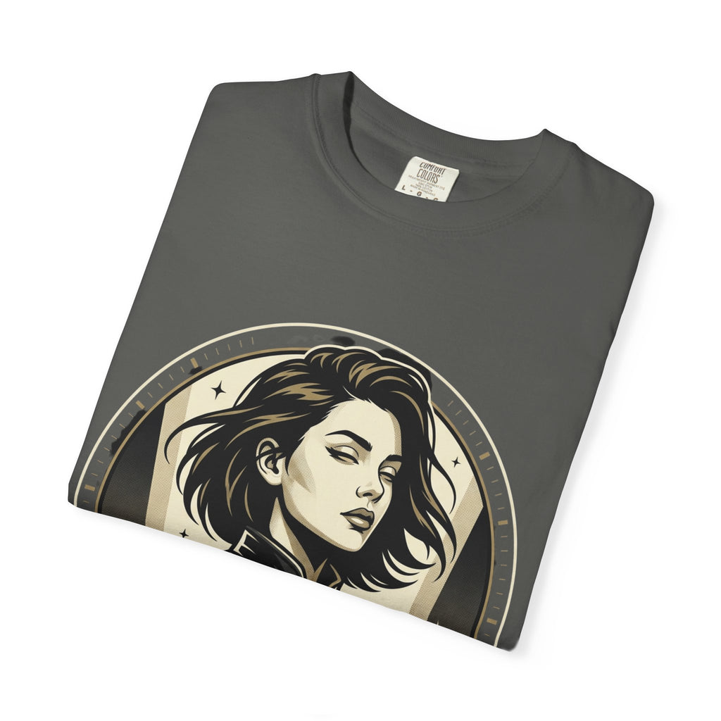 Power Runs Black Retro Space Captain Portrait T-Shirt — 'Fearless Commander' Graphic Tee by Power Runs Black