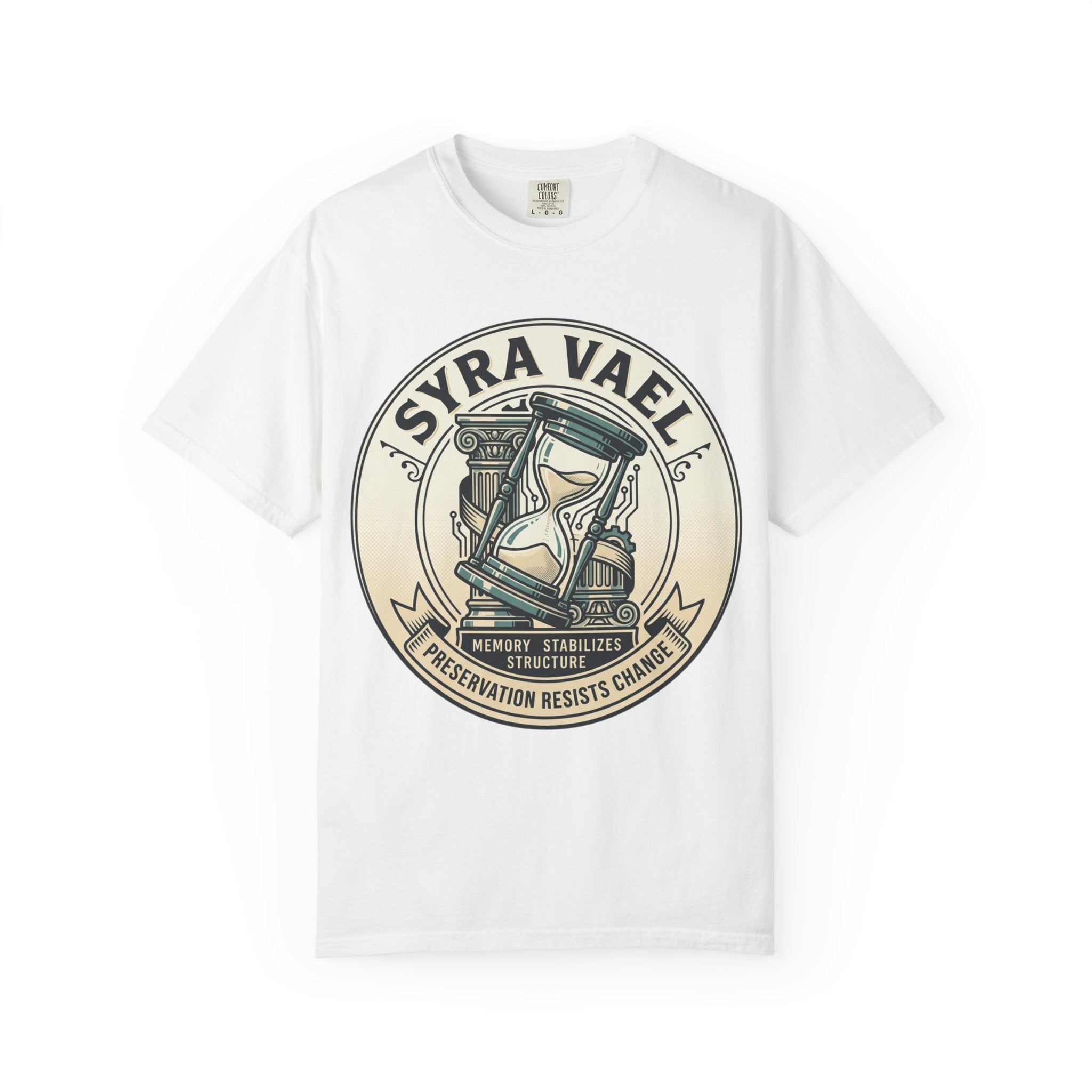 Power Runs Black PRB Syra Vael Hourglass Emblem T-Shirt by Printify