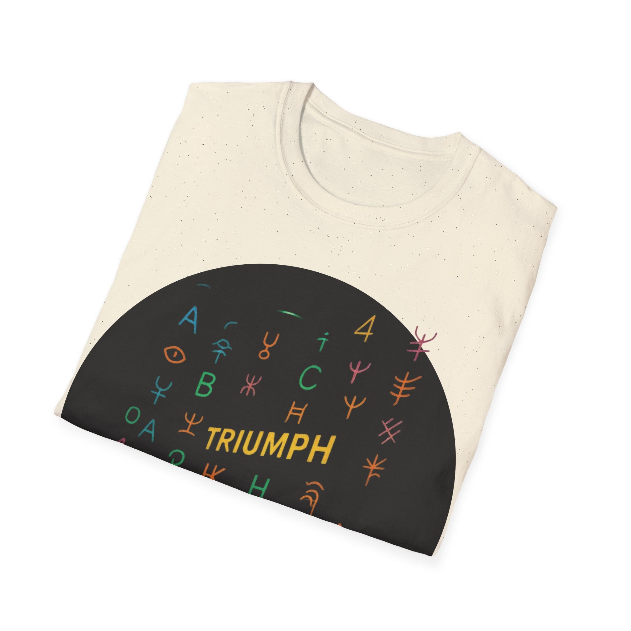 PRB Triumph Afro Hair Silhouette T-Shirt | Black Hair Alphabet Design by Power Runs Black