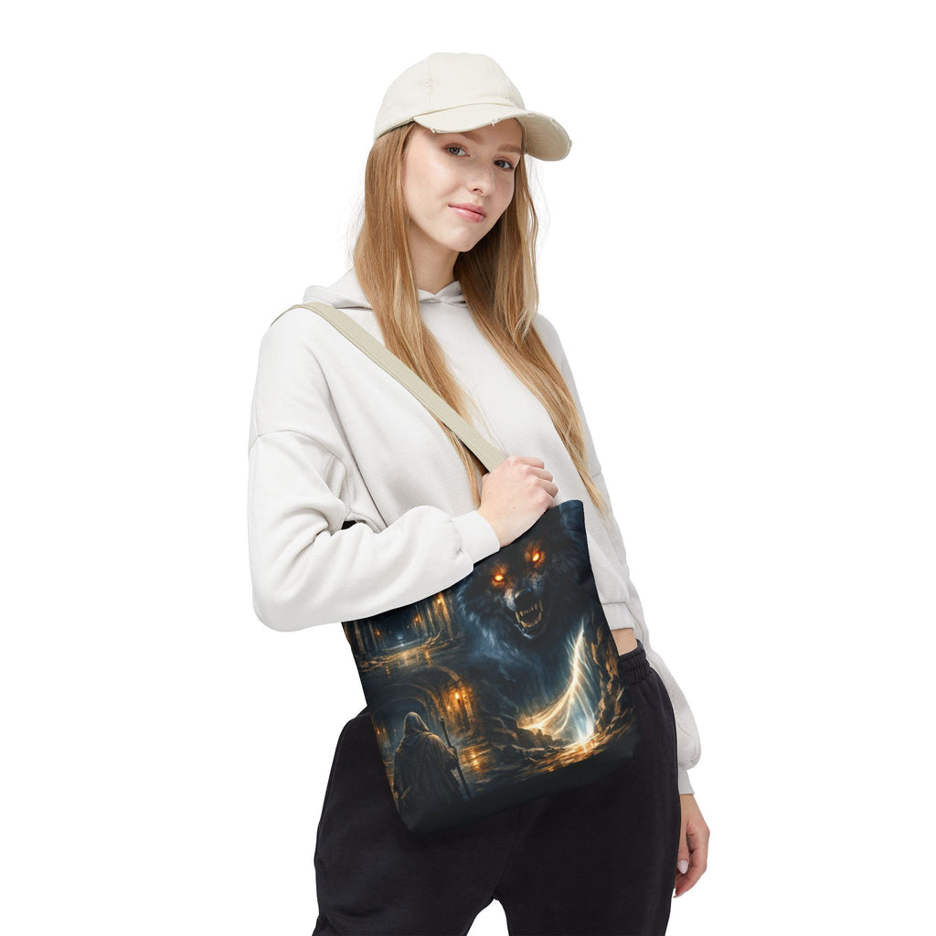 PRB The Echo Hounds Illustration Tote Bag | Gothic Horror Artwork by Printify