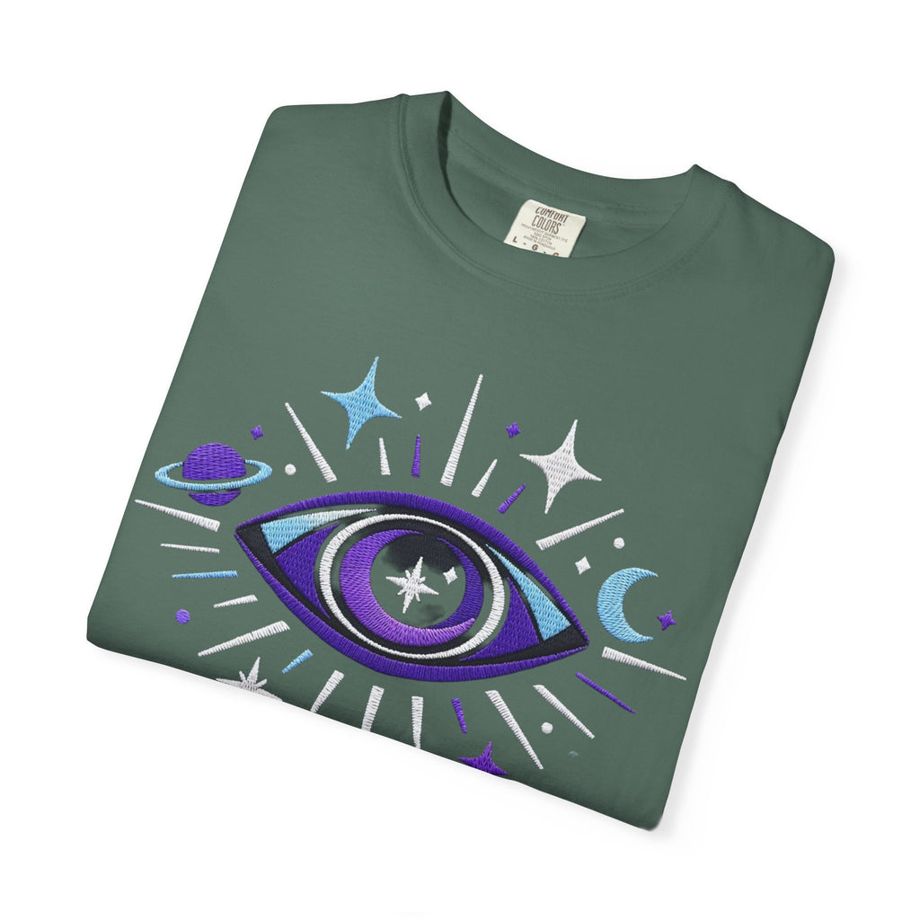 PRB Mystic All-Seeing Eye T-shirt | Cosmic Moon and Stars by Power Runs Black