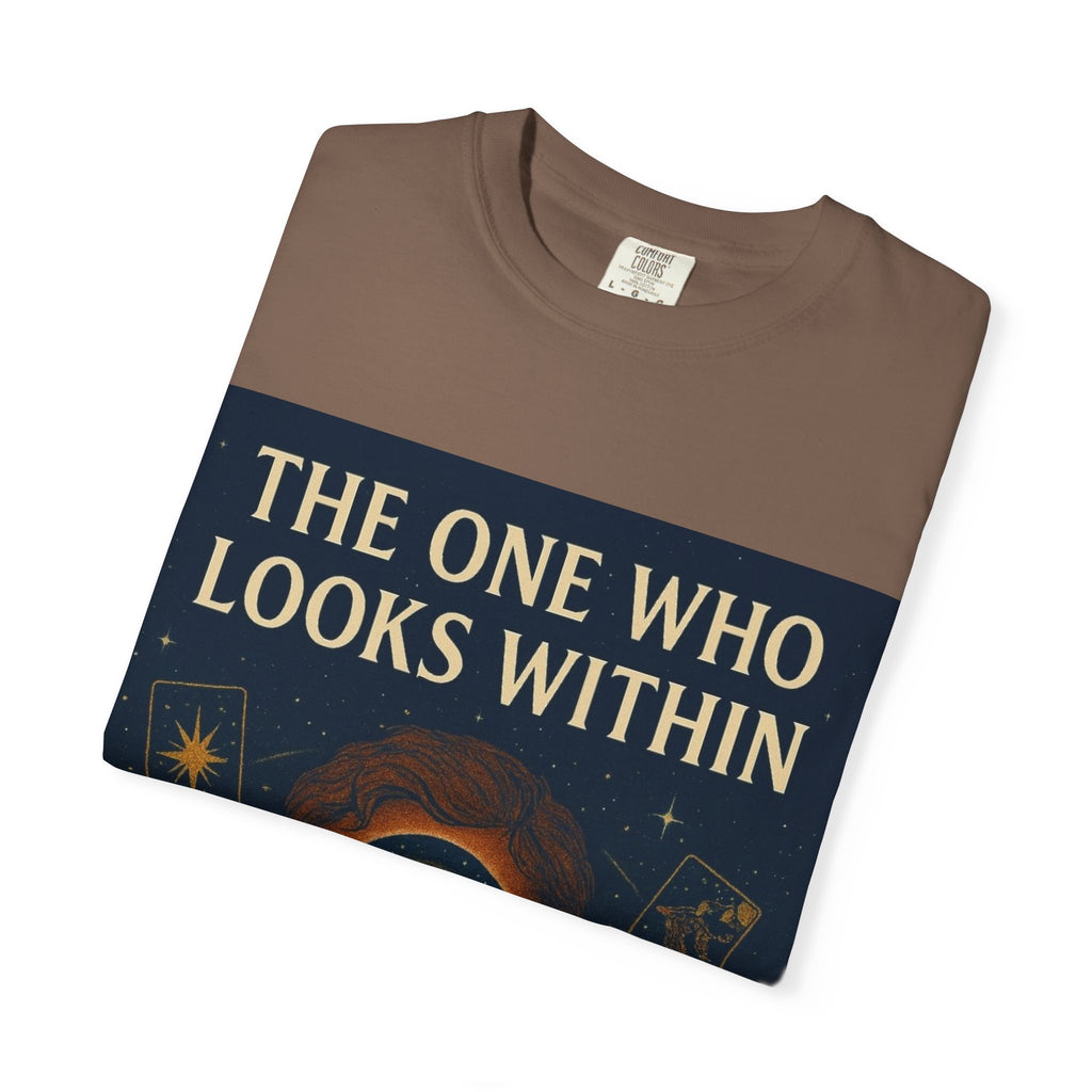 PRB Tarot Eye T-Shirt — "The One Who Looks Within" Mystical Graphic Tee by Power Runs Black