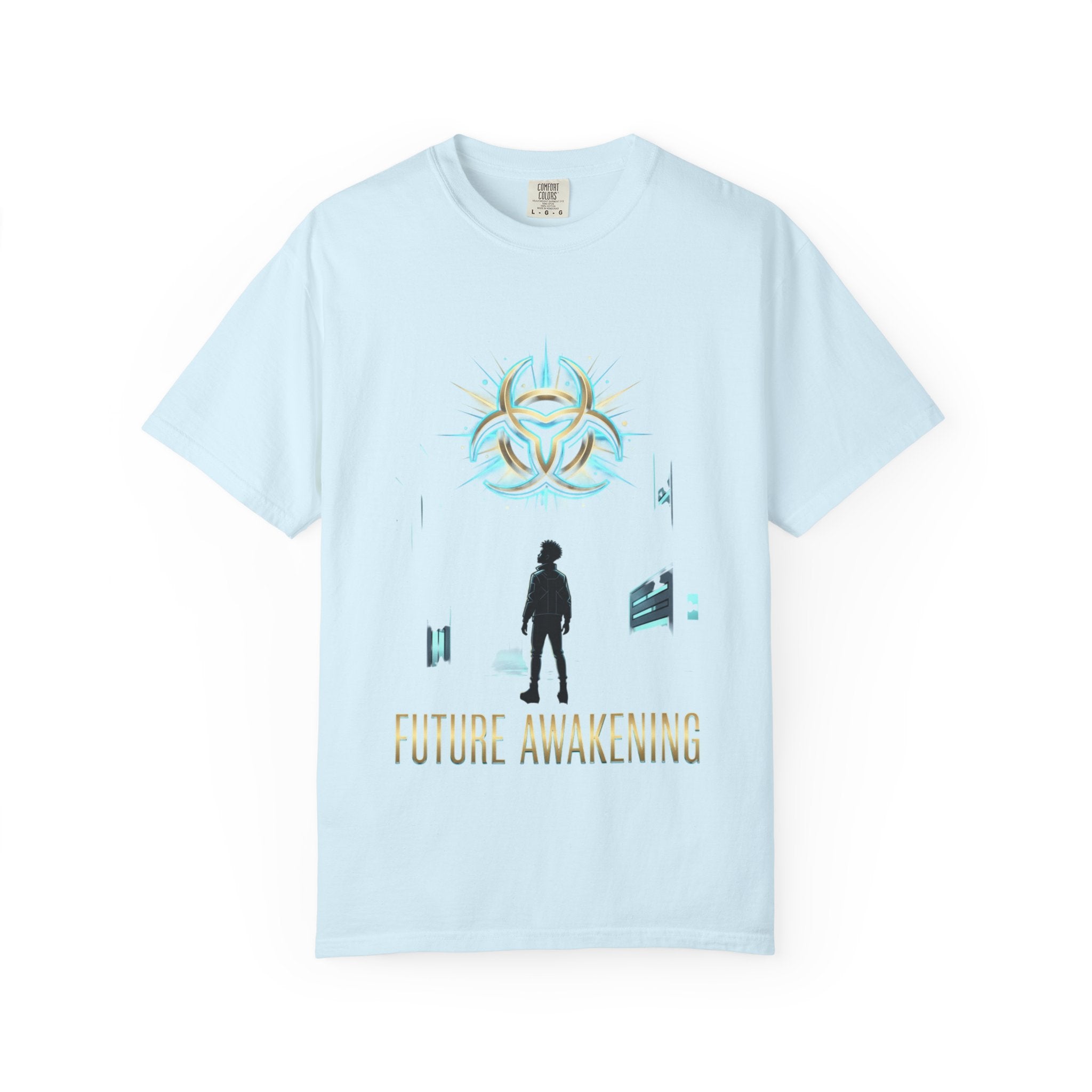 PRB Future Awakening T-Shirt | Sci-Fi Silhouette Graphic Tee by Printify