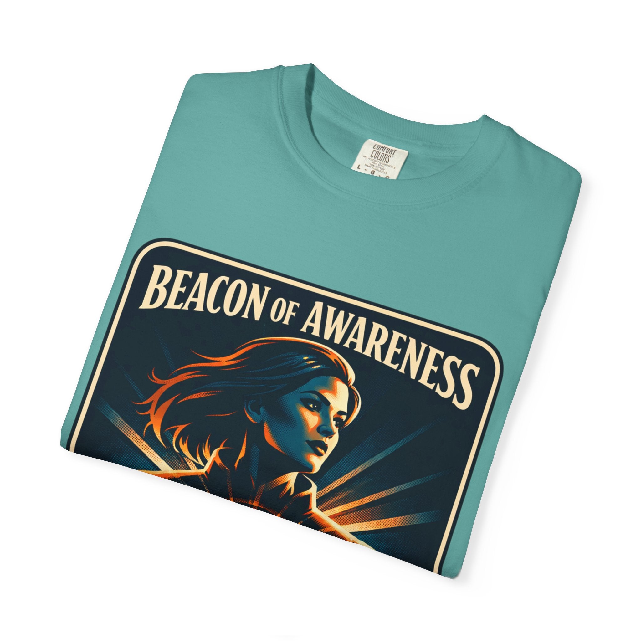 Power Runs Black Beacon of Awareness T-Shirt — “Astra: I hear truth hidden beneath noise” Cosmic Graphic Tee by Power Runs Black