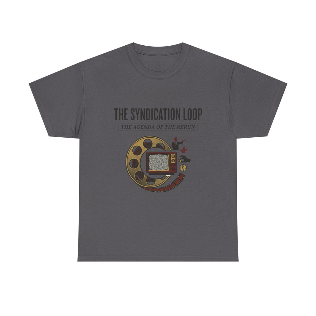 Power Runs Black — "The Agenda of the Arch" Retro TV Ouroboros Graphic Tee by Printify