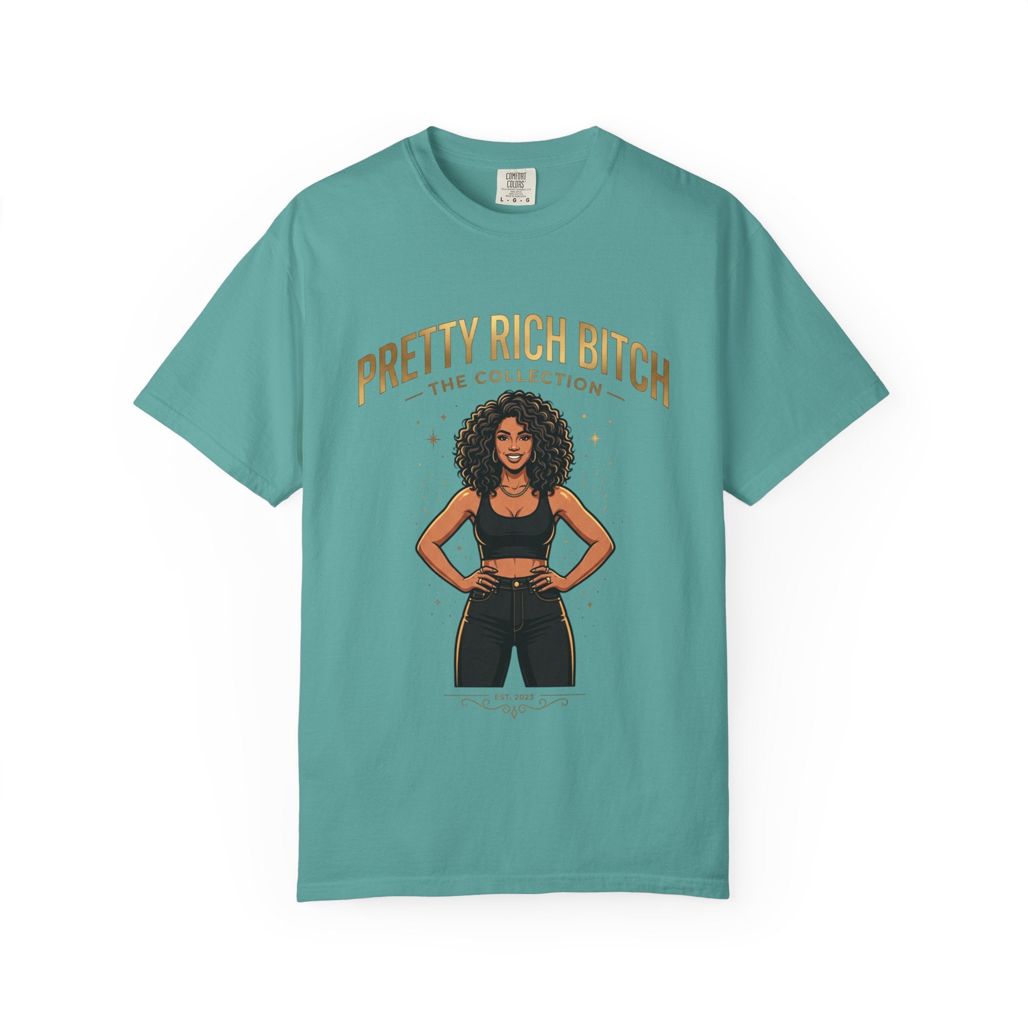 Pretty Rich Bitch The Collection by PRB T-Shirt — Empowered Black Woman Graphic Tee by Power Runs Black