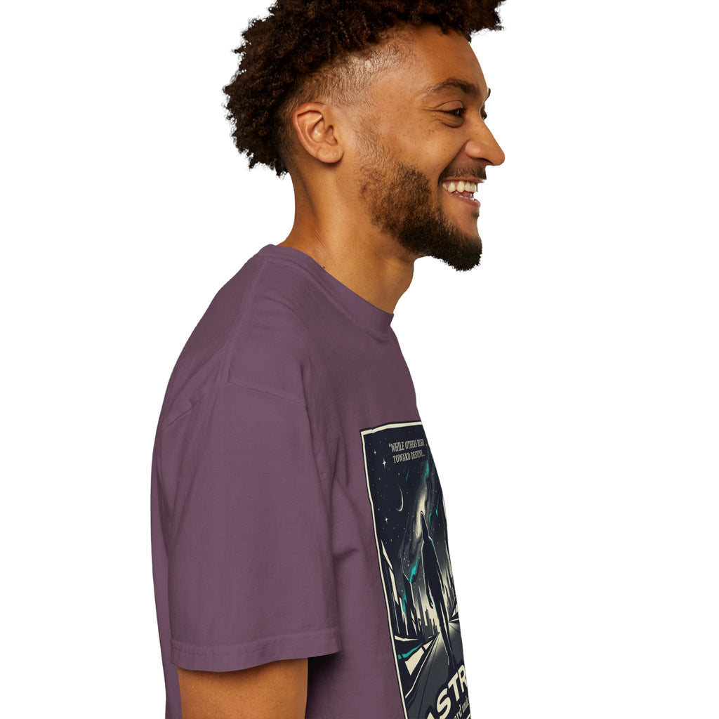 Power Runs Black Astra Sci‑Fi Graphic T-Shirt — "I walk toward understanding" Poster Design by Power Runs Black