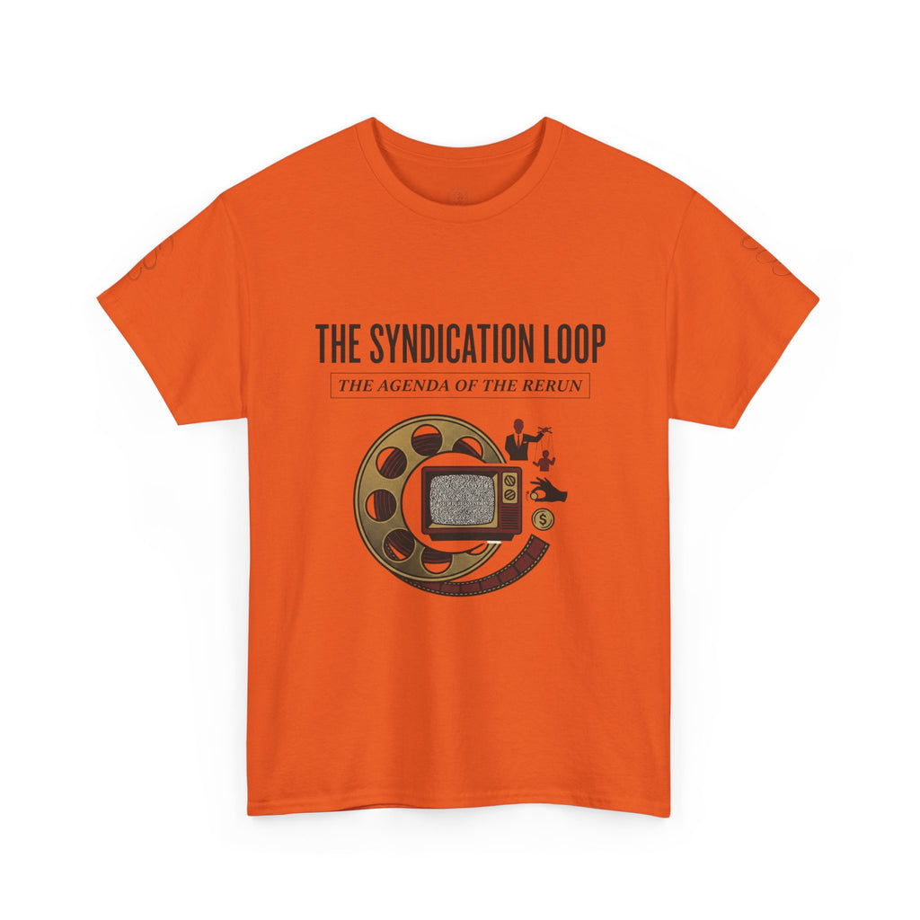 Power Runs Black — "The Agenda of the Arch" Retro TV Ouroboros Graphic Tee by Printify
