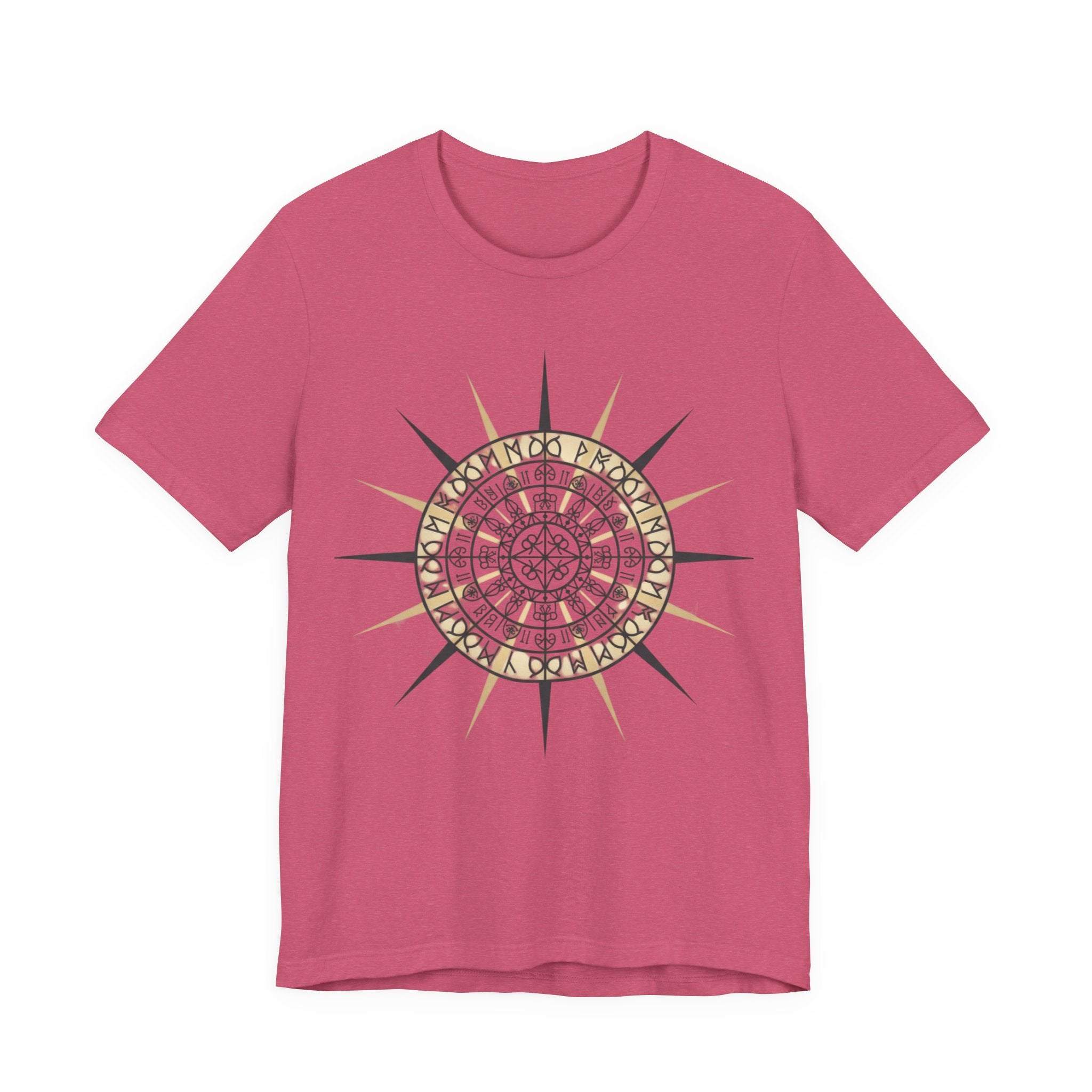 PRB Compass Rose Mandala Tee — Nautical Compass Graphic Shirt by Printify