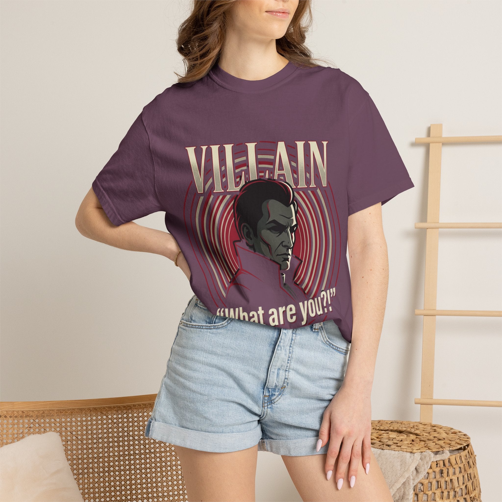 Power Runs Black Villain Portrait T-Shirt — "What Are You?" Graphic Tee by Power Runs Black