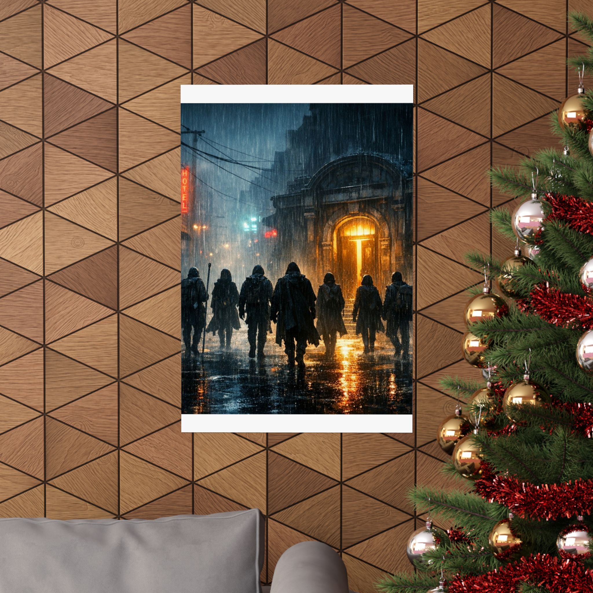 Power Runs Black PRB The Starbound Seven Matte Vertical Posters by Printify
