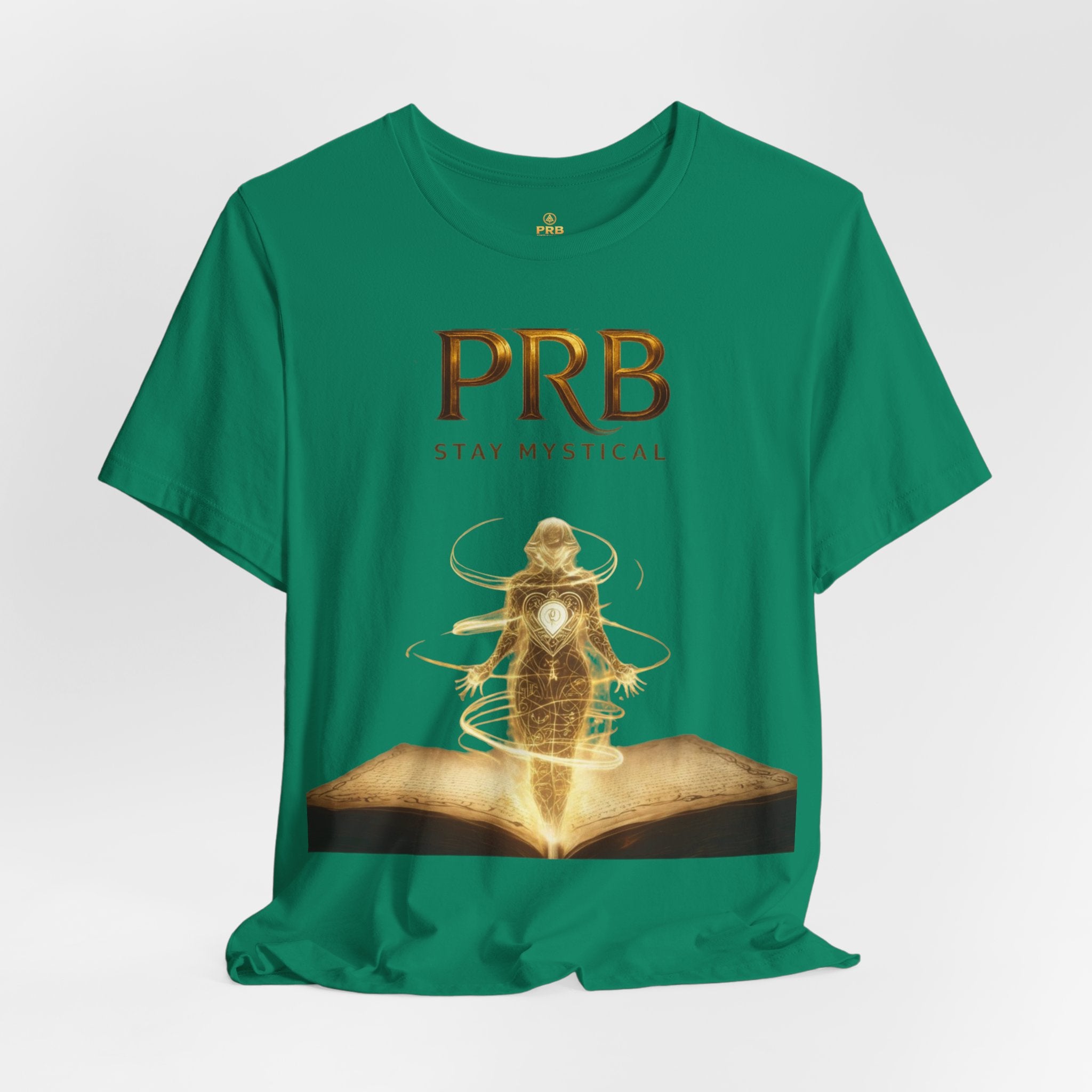 PRB Mystical Graphic Tee – "PRB Stay Mystical" Spiritual Book & Light Design by Power Runs Black