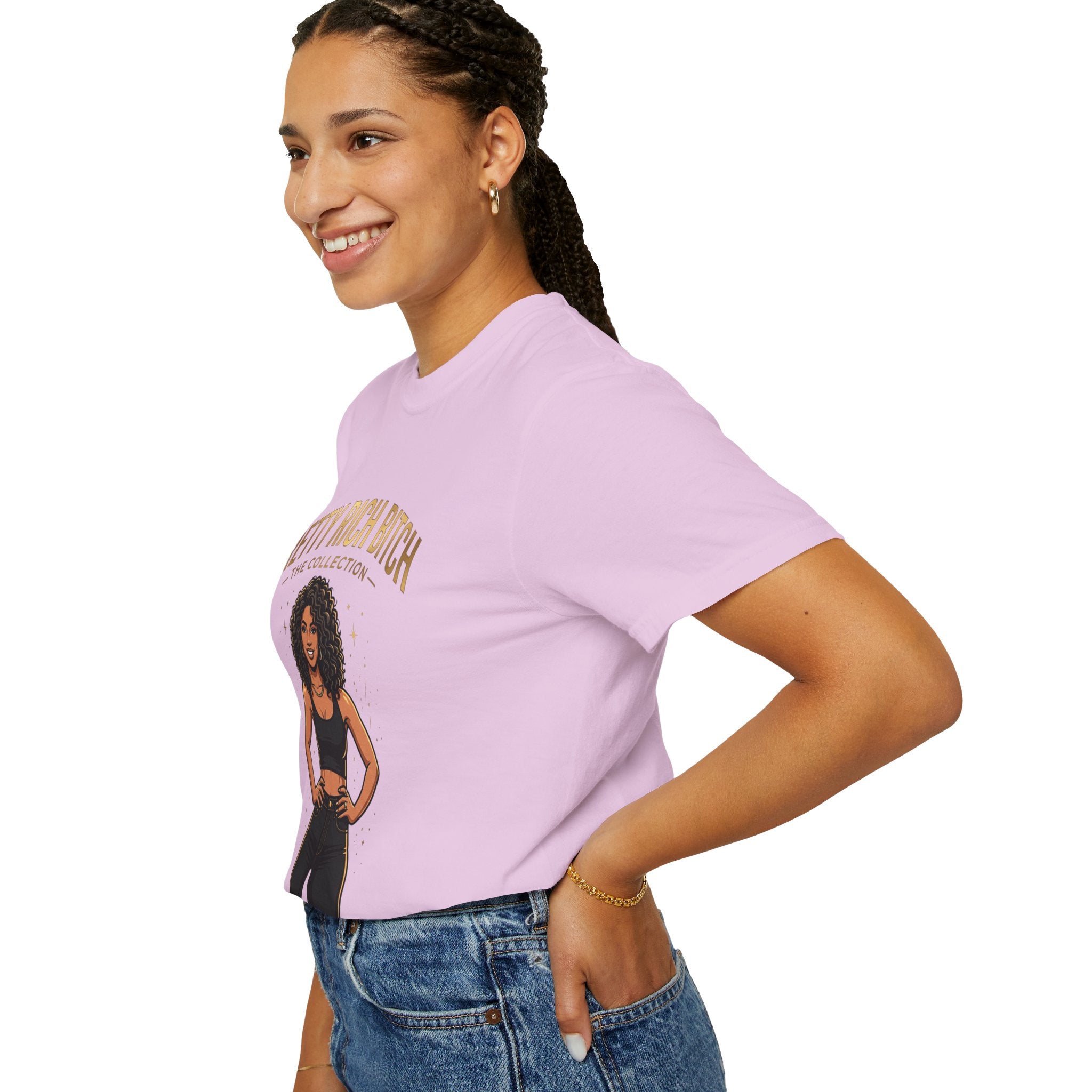 Pretty Rich Bitch The Collection by PRB T-Shirt — Empowered Black Woman Graphic Tee by Power Runs Black
