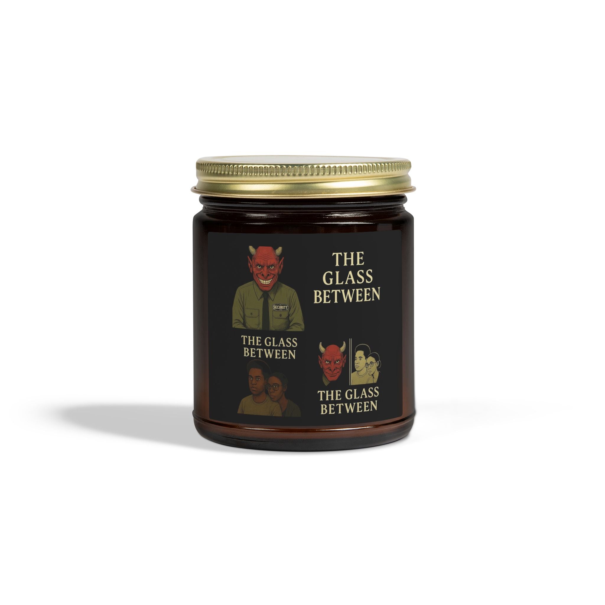 PRB The Glass Between Scented Candle — Coconut Apricot Wax (4oz/9oz) by Printify