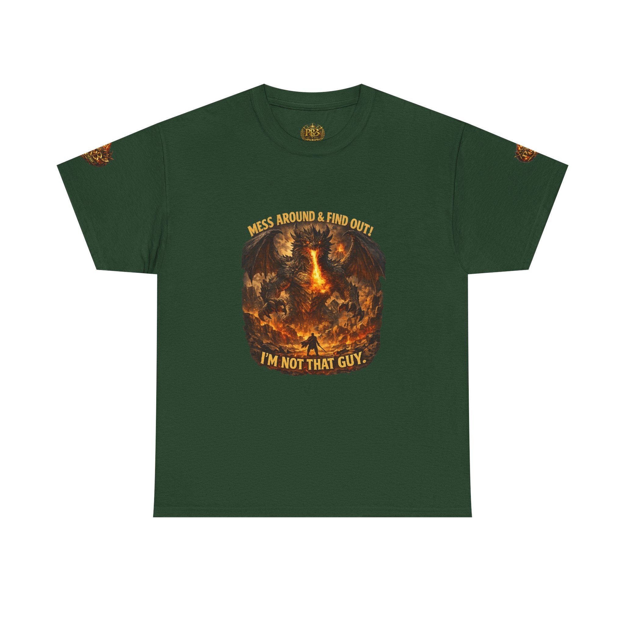 PRB Demonic Warrior Illustration Tee | "I'm Not That Guy" Graphic Shirt by Power Runs Black