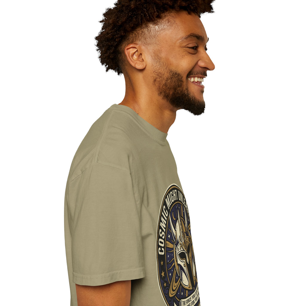 PRB Starforged Flex Cosmic Might Unleashed T-Shirt — Mythic Helmet Graphic Tee by Power Runs Black
